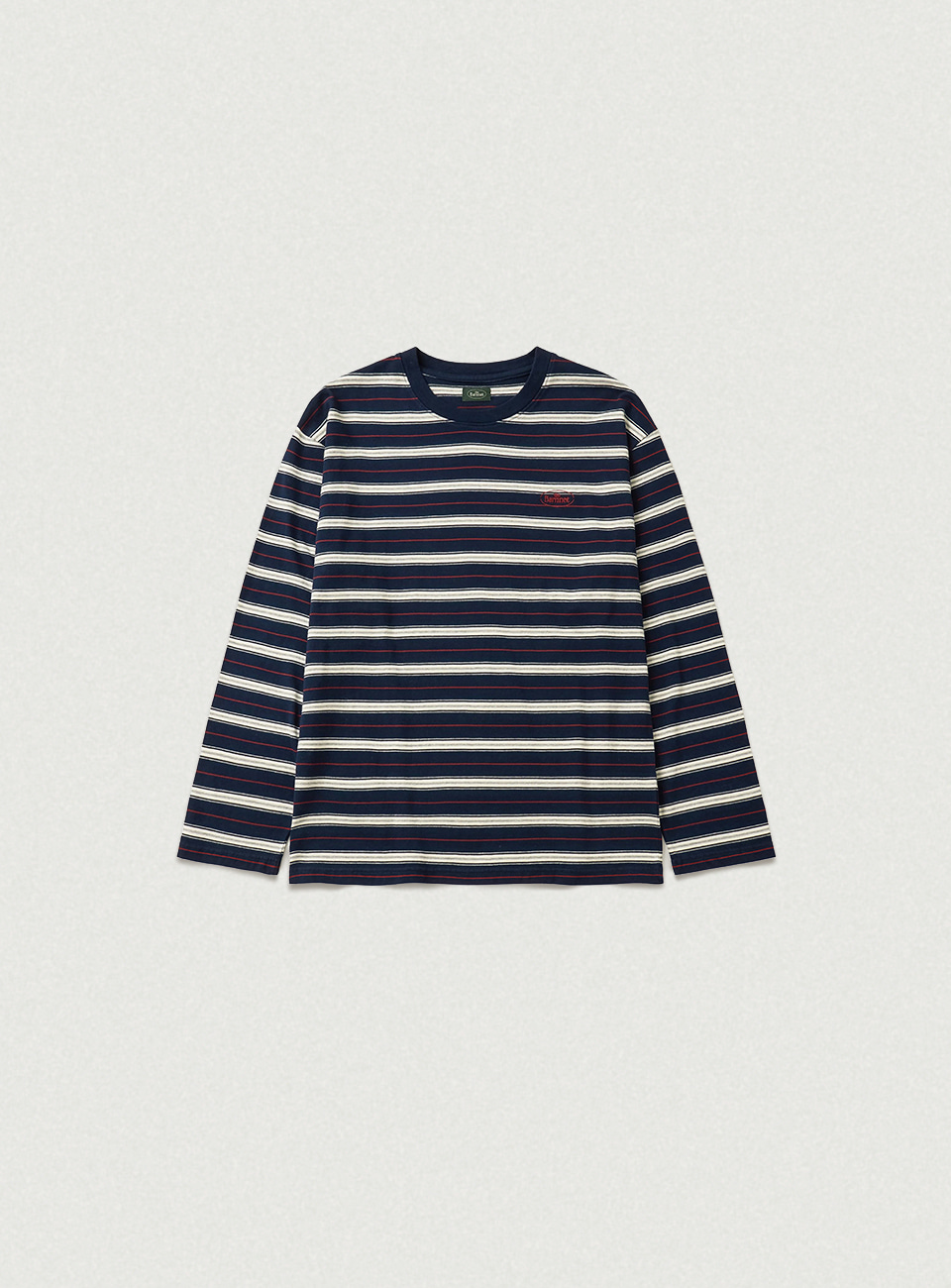 Lang Stripe Overfit T-shirt - Navy