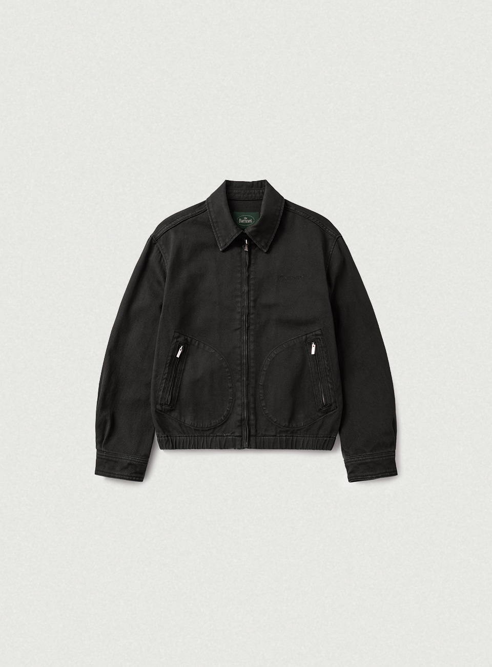 Oren Washed Cotton Blouson Jacket - Black
