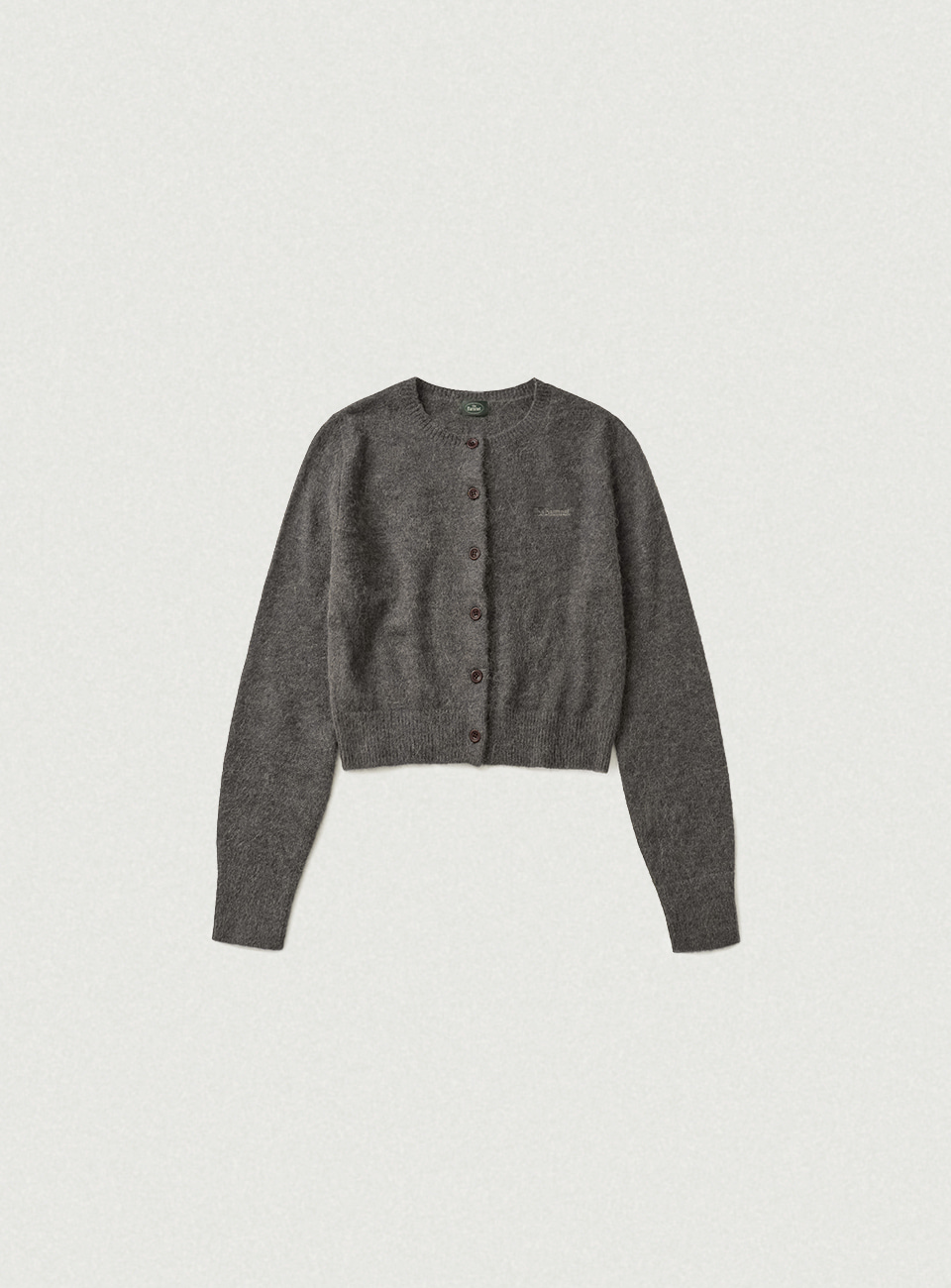 Jane Alpaca-Blend Cardigan - Charcoal