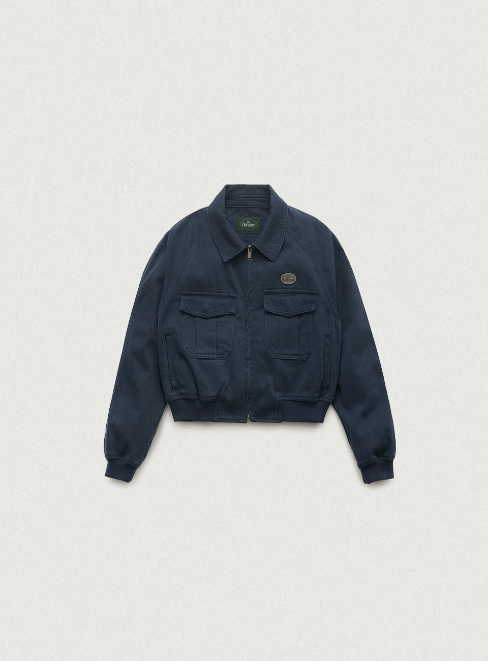 Tessie Cotton Blouson - Navy