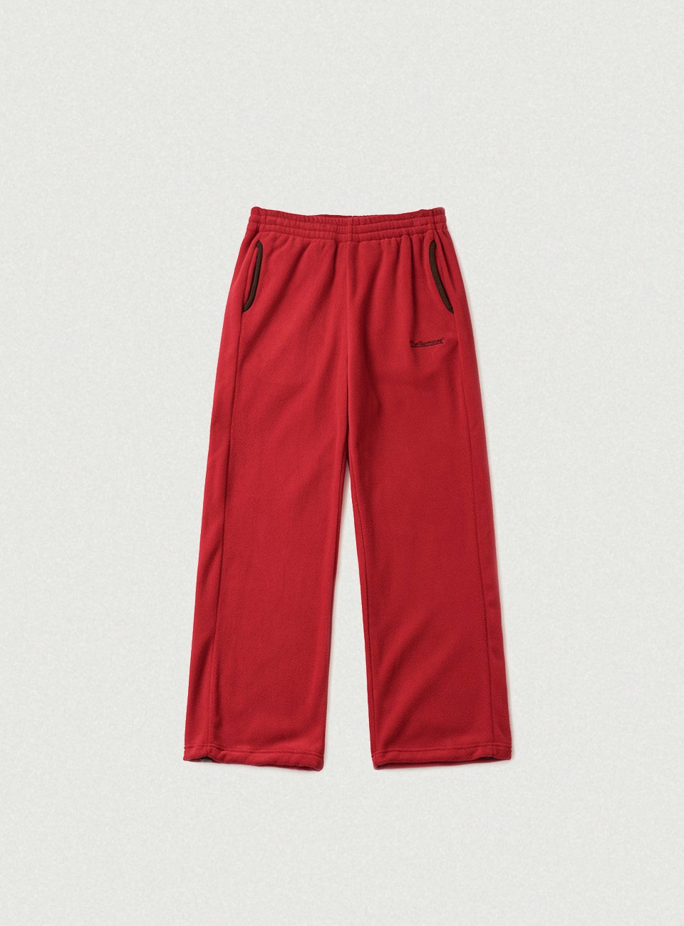 Molten Fleece Drawstring Pants - Red