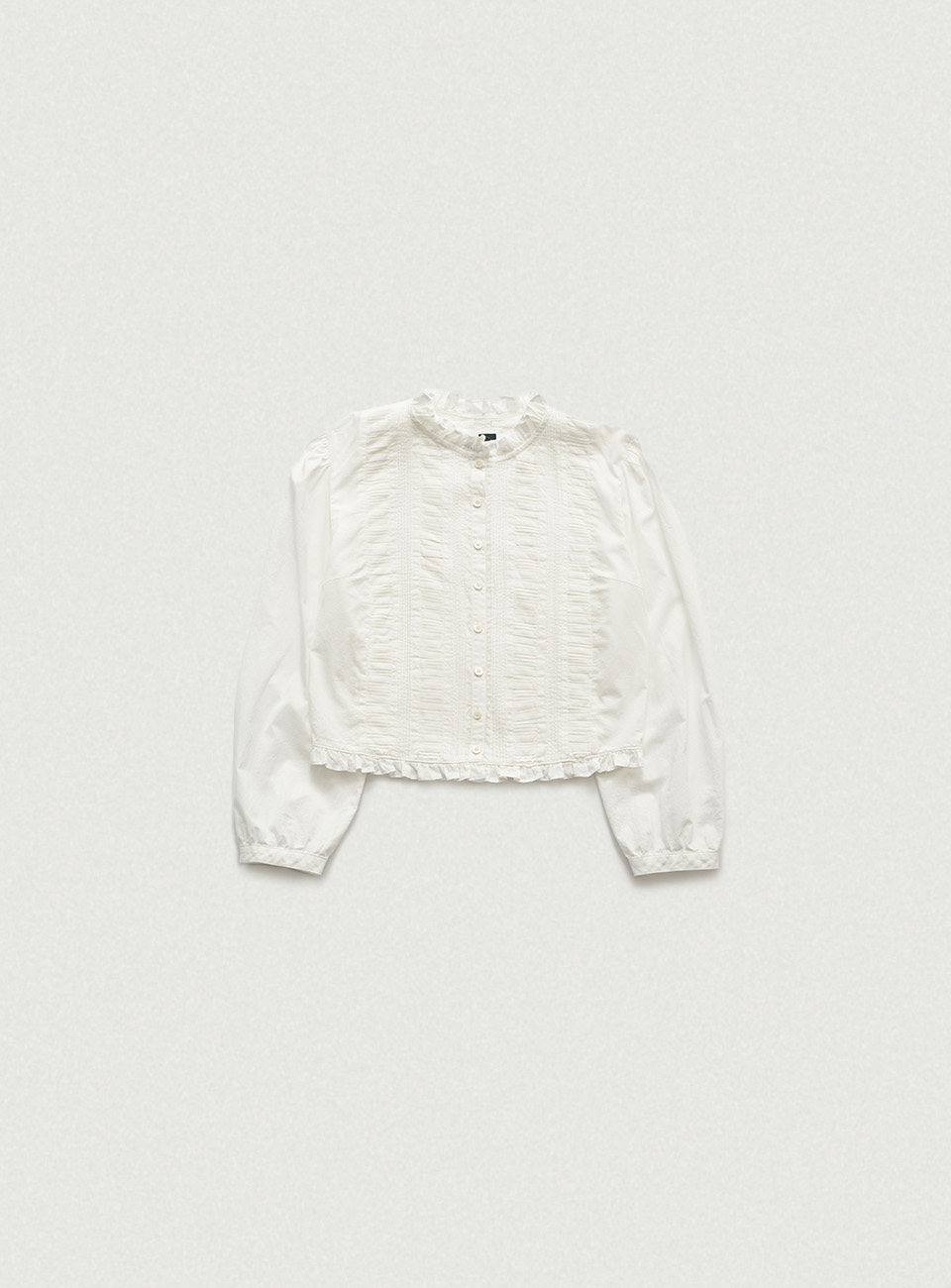 Plene Pintuck blouse - Ivory