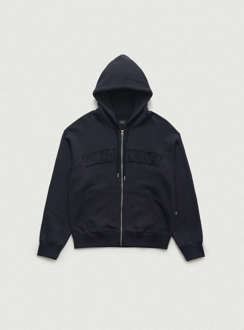 Oversized Forde Sweat Zip-Up Hoodie Jacket - Navy