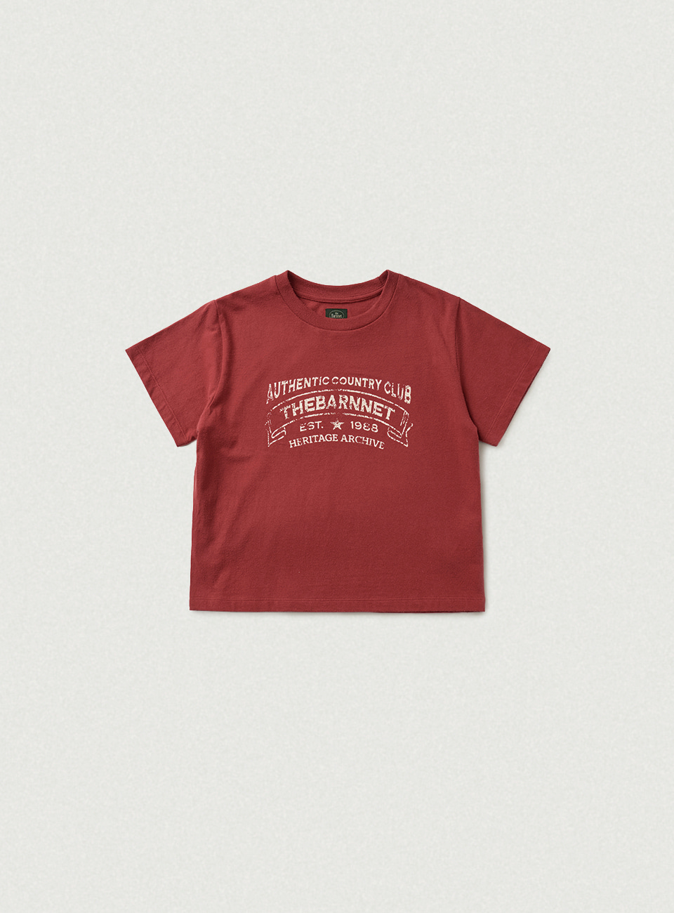 Heritage Brushed Cotton Tee - Red