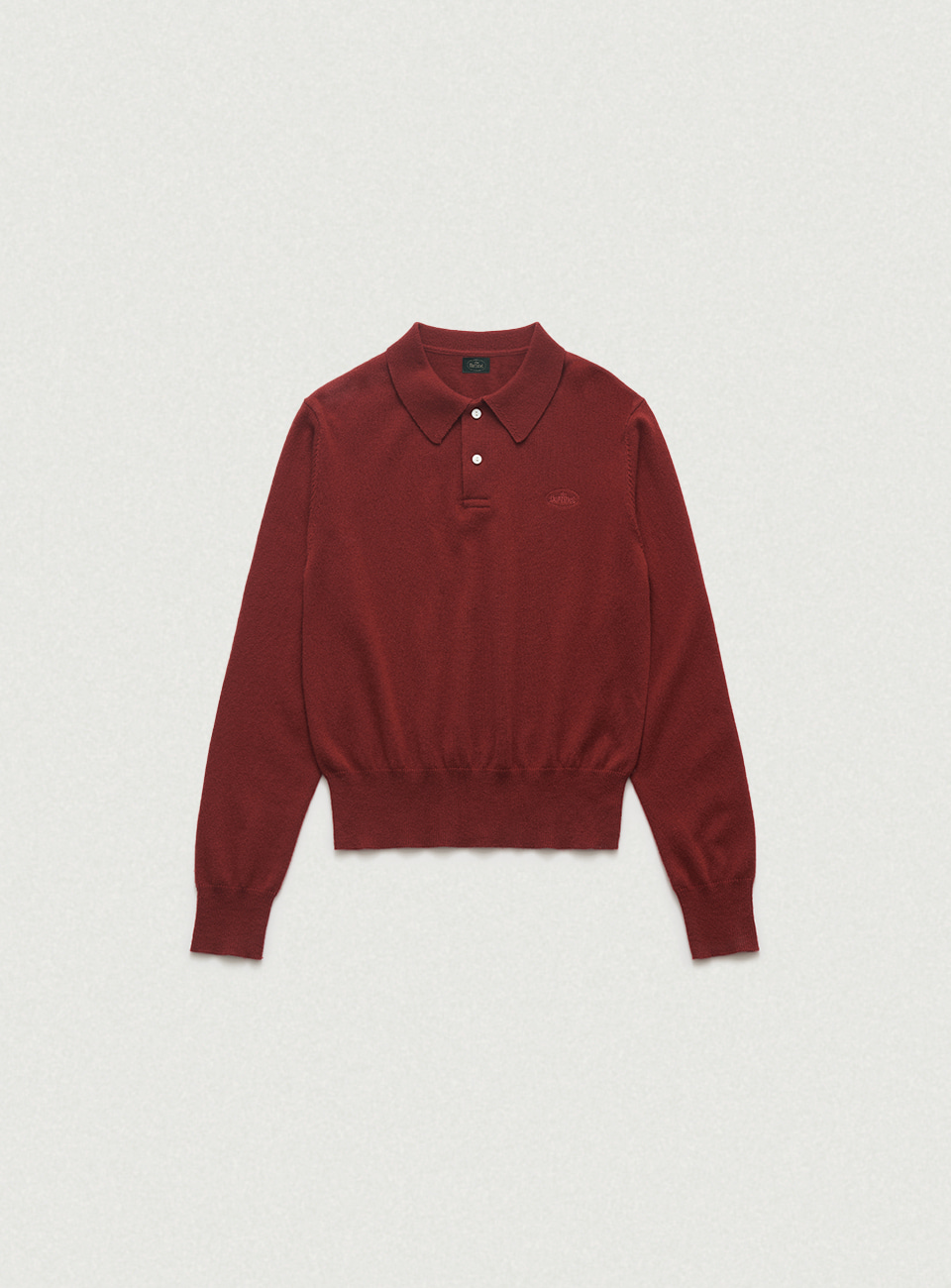 Cashmere Wimblyn Knit Polo Shirt - Brick