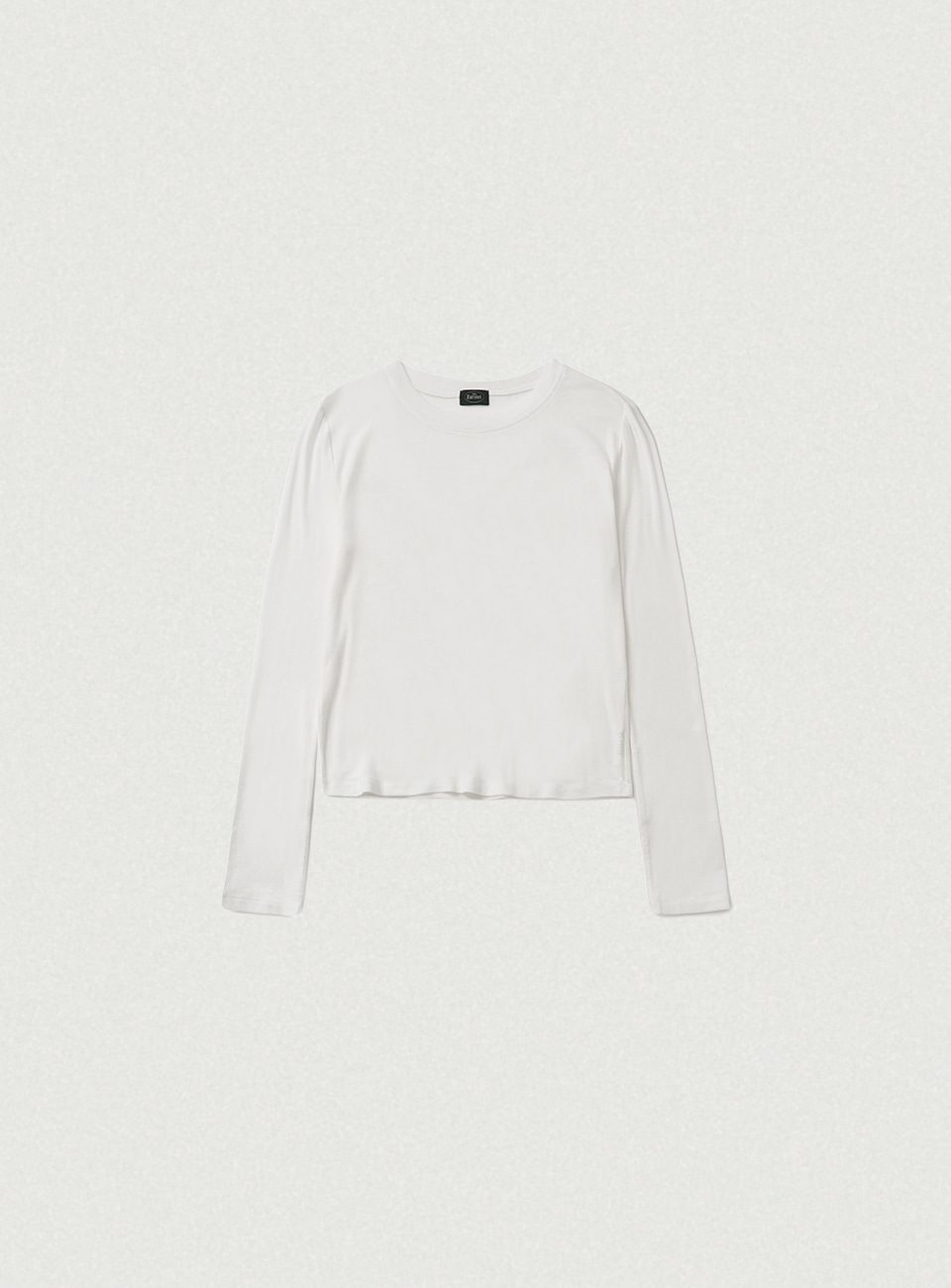 Soft Slim Wool Tencel T-Shirt - Ivory
