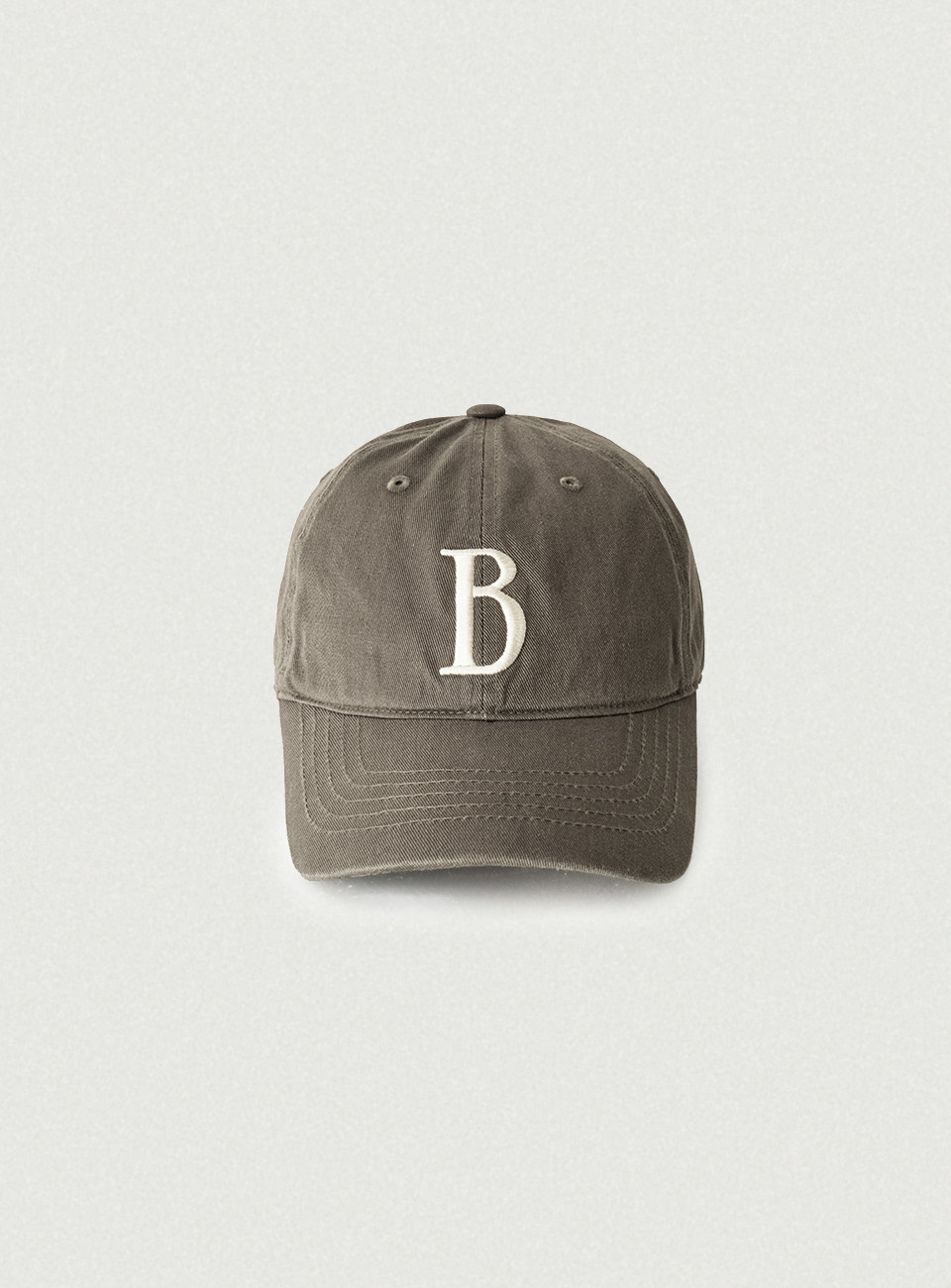 B Logo Ball Cap - Grey