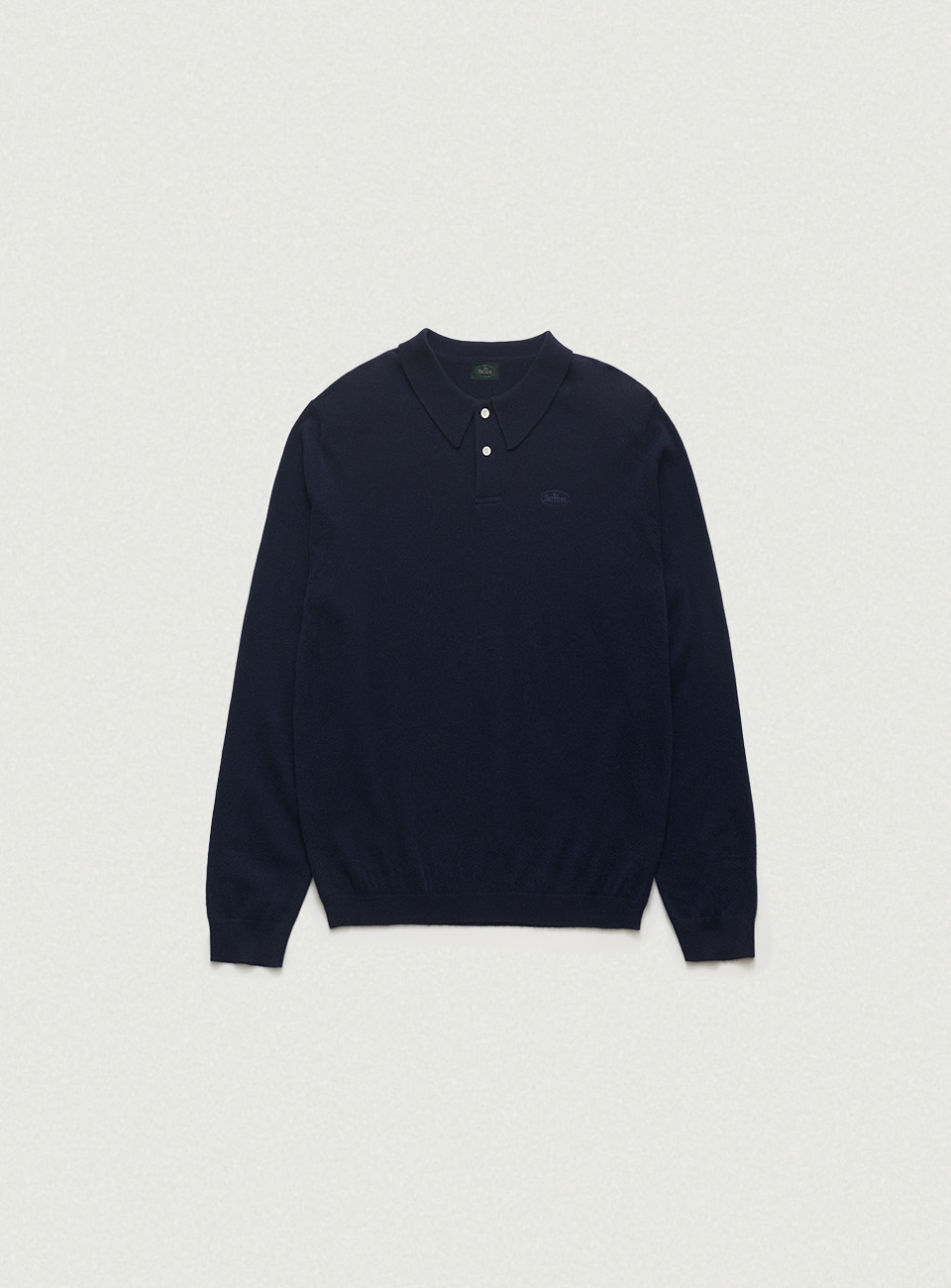 Oversized Cashmere Wimblyn Knit Polo Shirt - Navy