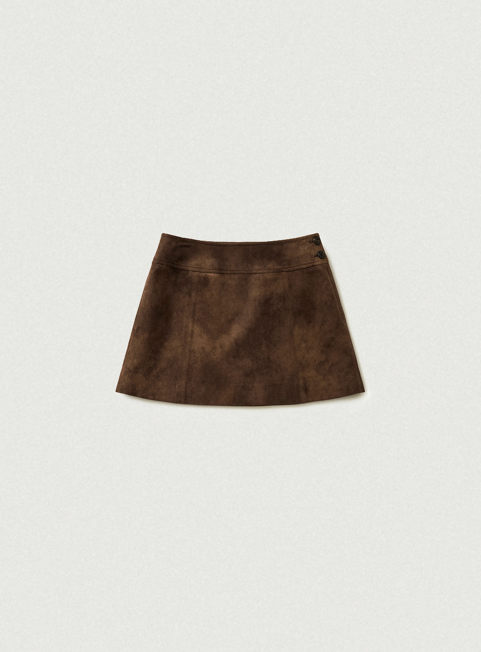 Harri Suede Mini Skirt - Brown