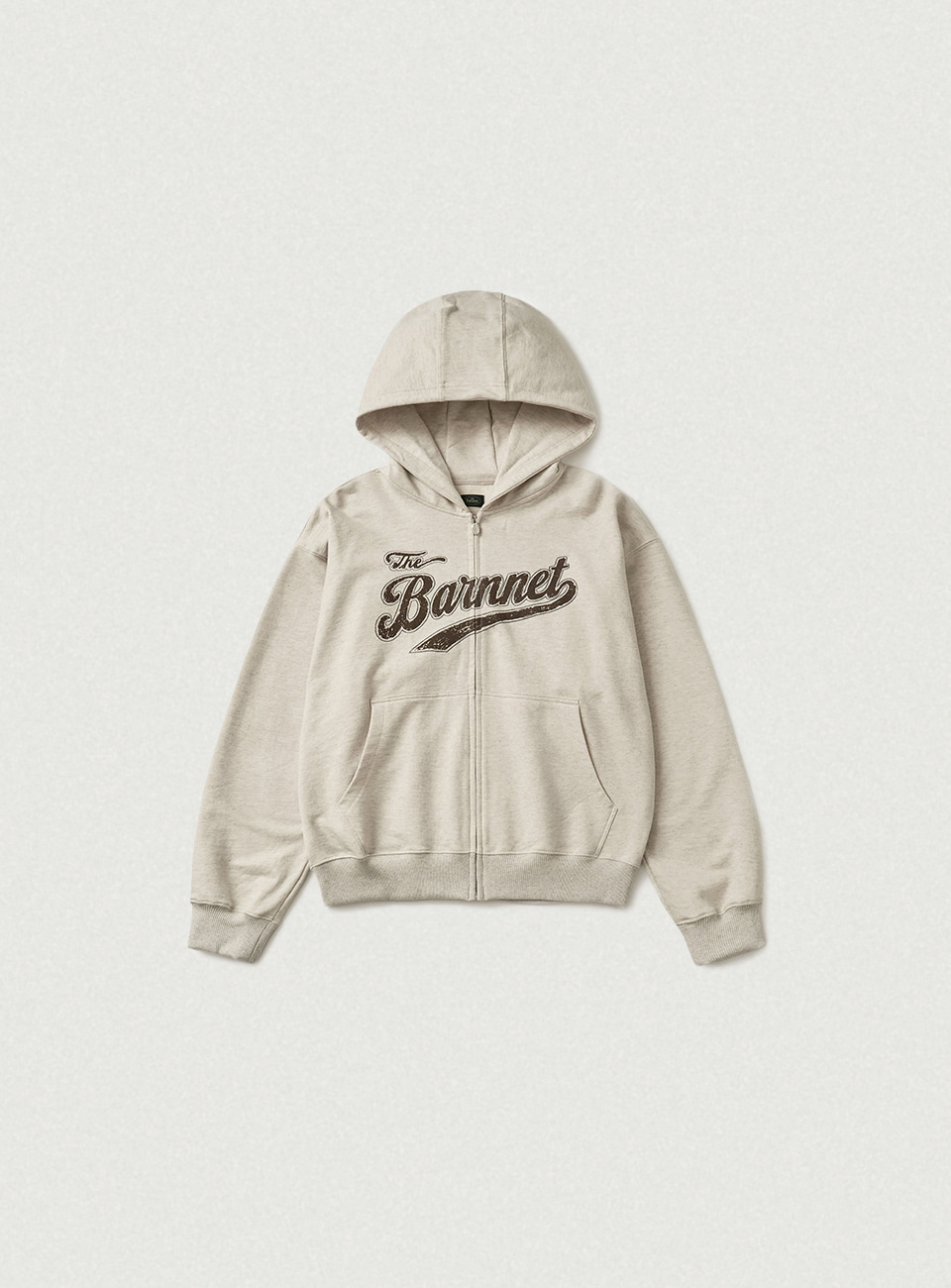 Fenley Sweat Zip-Up Hoodie Jacket - Oatmeal