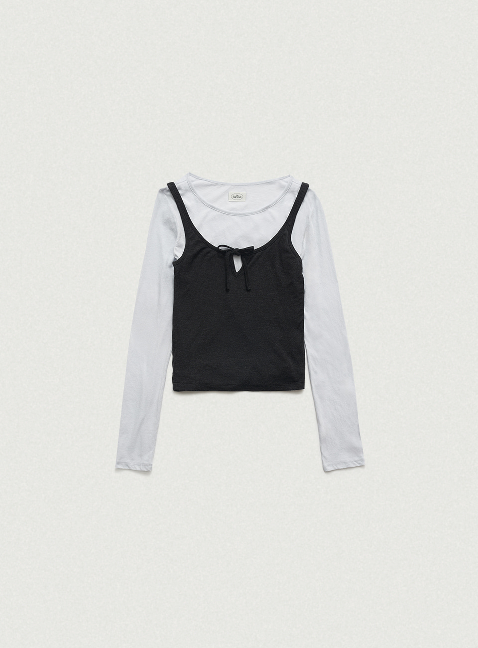 Averin Ribbon Layer T-Shirt - Light Blue