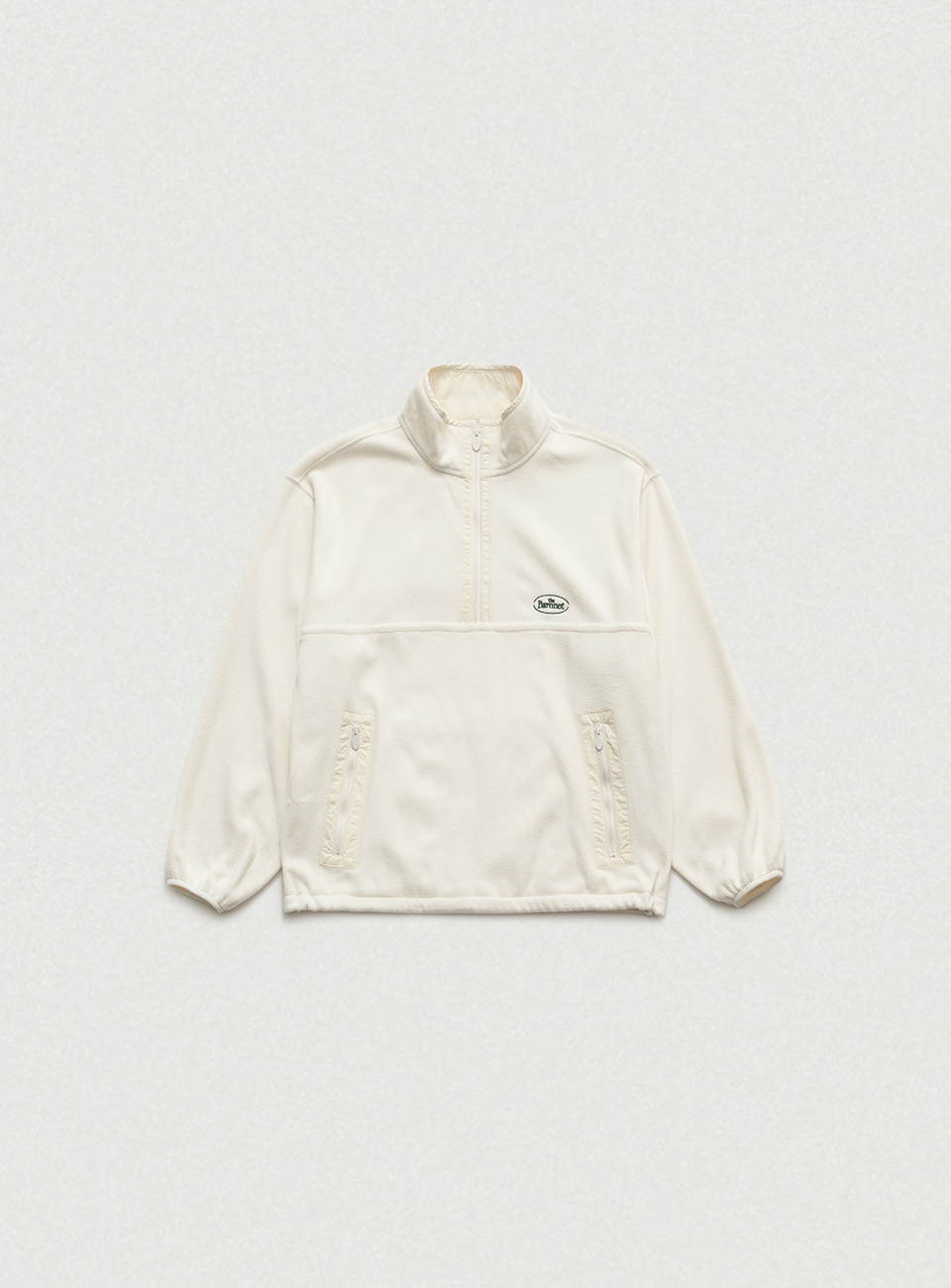 Laska Fleece Half-Zip Pullover - Ivory