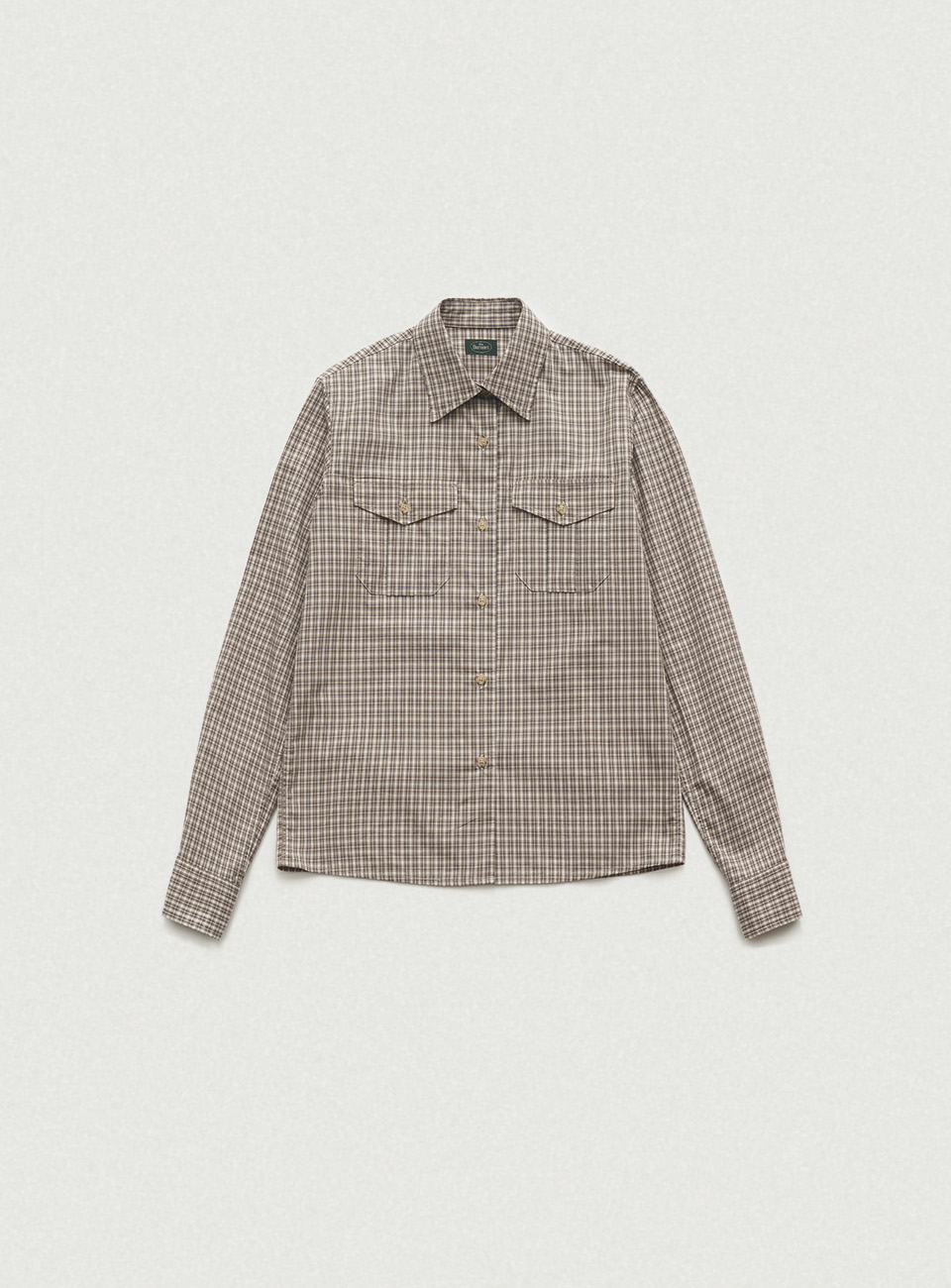 Townie Check Pocket Shirt - Beige