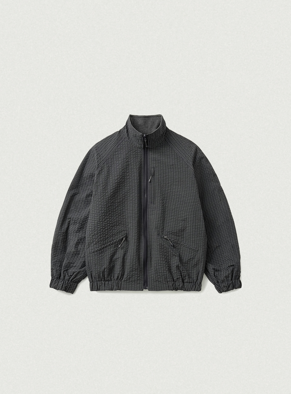 Polren Reversible Fleece Jacket - Charcoal