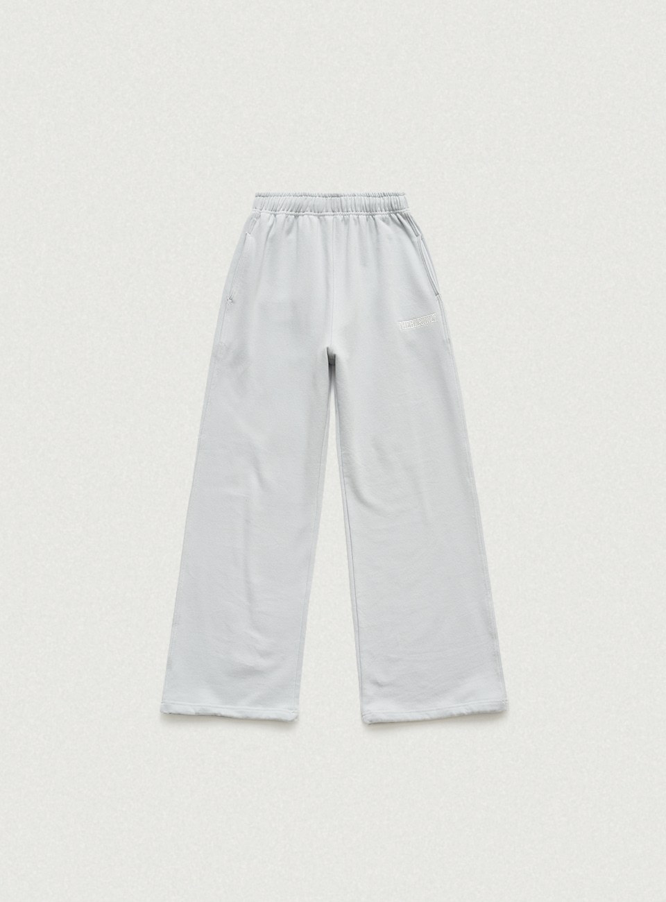 Campie Sweat Drawstring Jogger Pants - Pale Blue