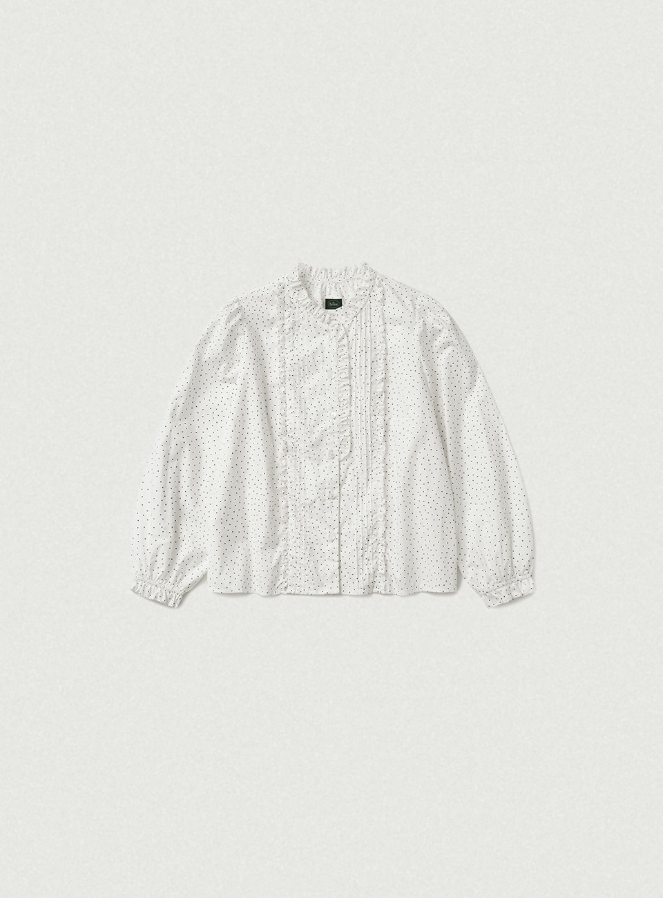 Miel Layered Frill Blouse - Dot
