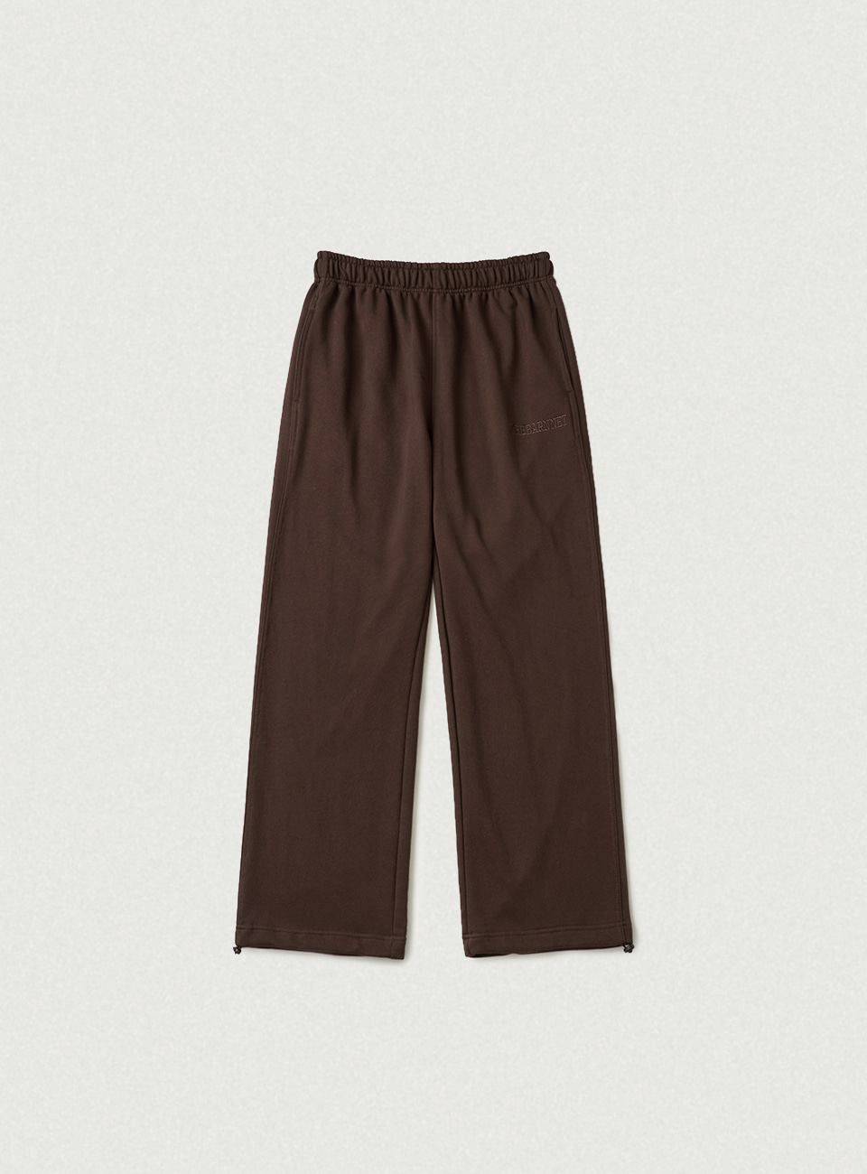 Campie Sweat Drawstring Jogger Pants - Brown