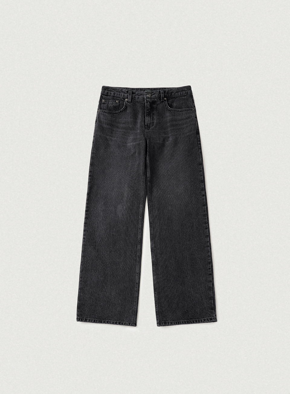 Foren Loose-Fit Denim Pants - Black