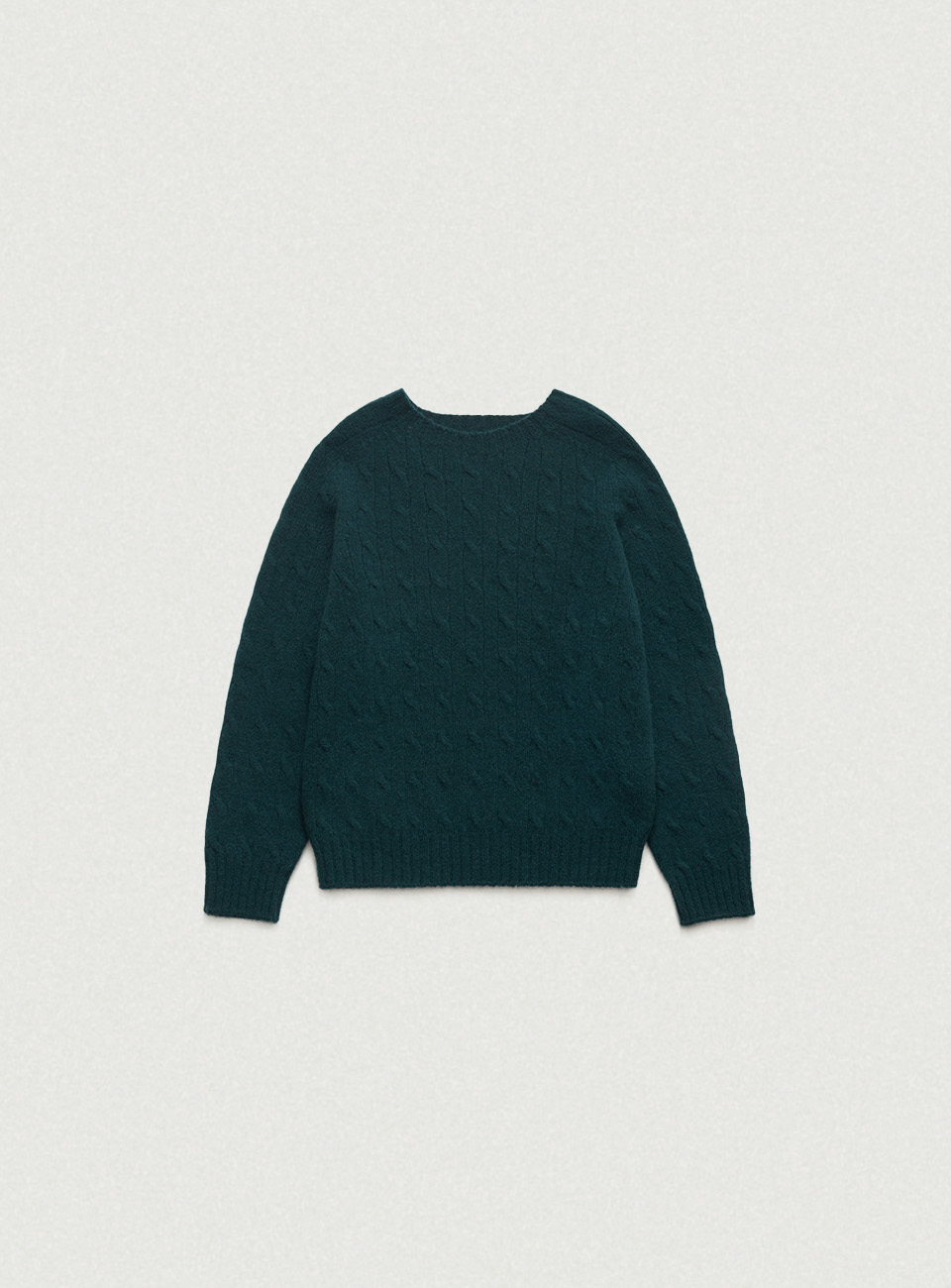 Shaggy Dog Knit Sweater - Green