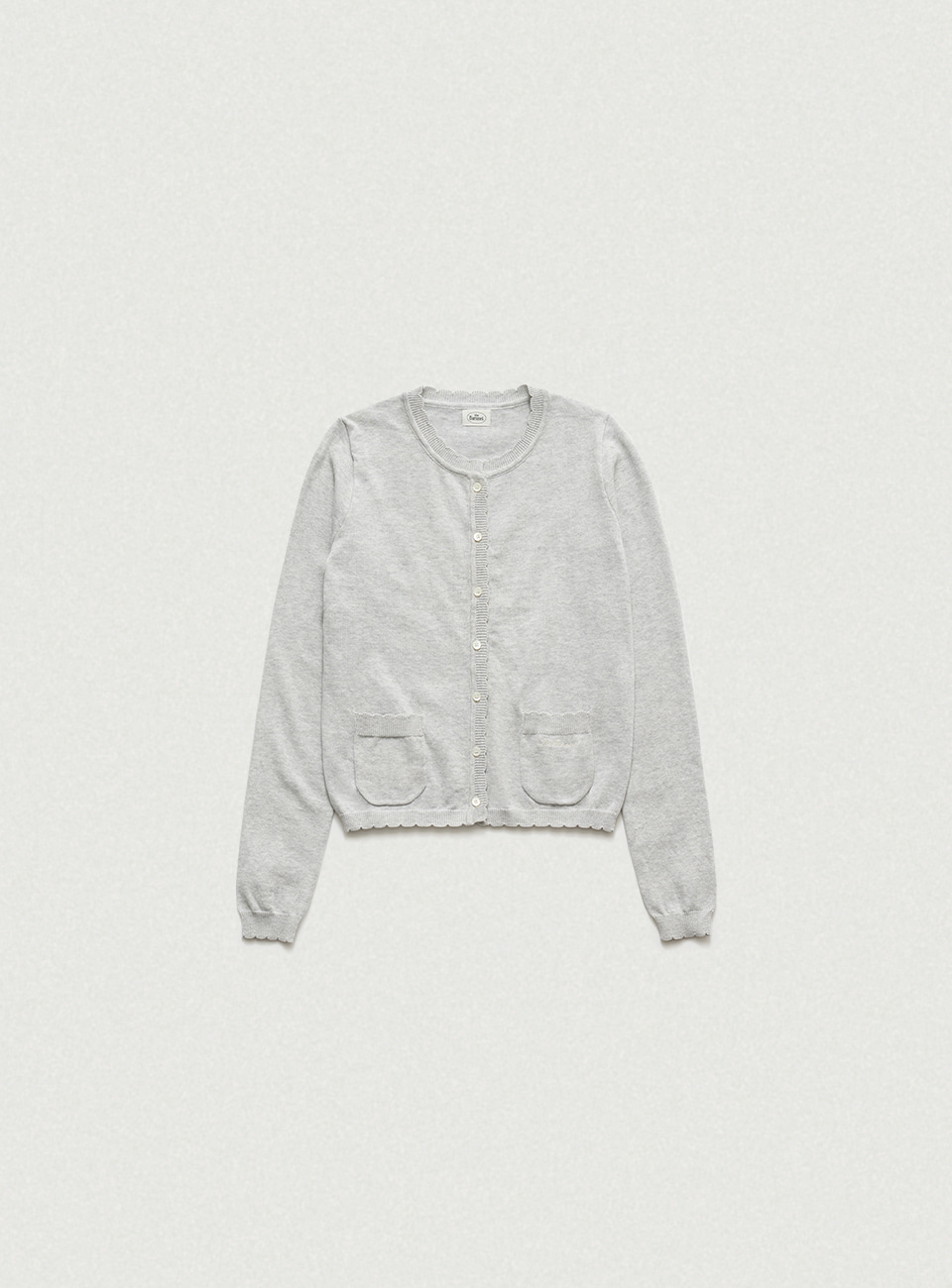 Ello Light Knit Cardigan - Melange Grey