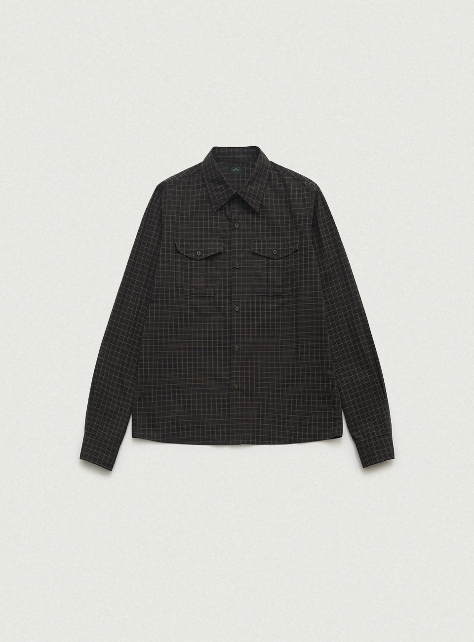 Townie Check Pocket Shirt - Black