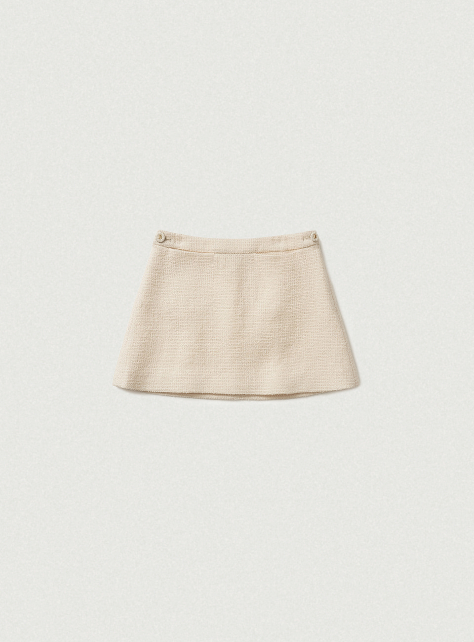 Annes Tweed Set-Up Skirt - Cream