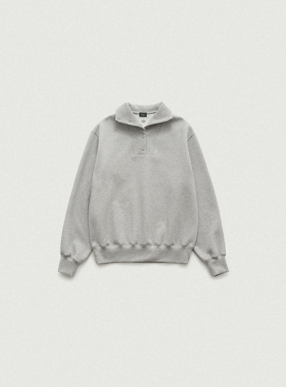 Warm Button Collar Sweat Shirt