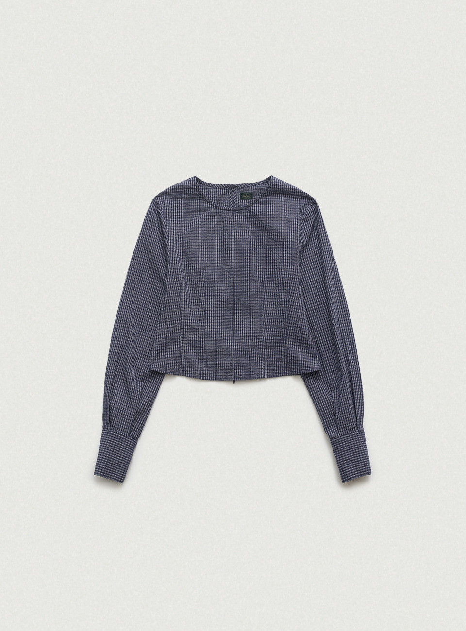 Linea Cropped Blouse - Navy