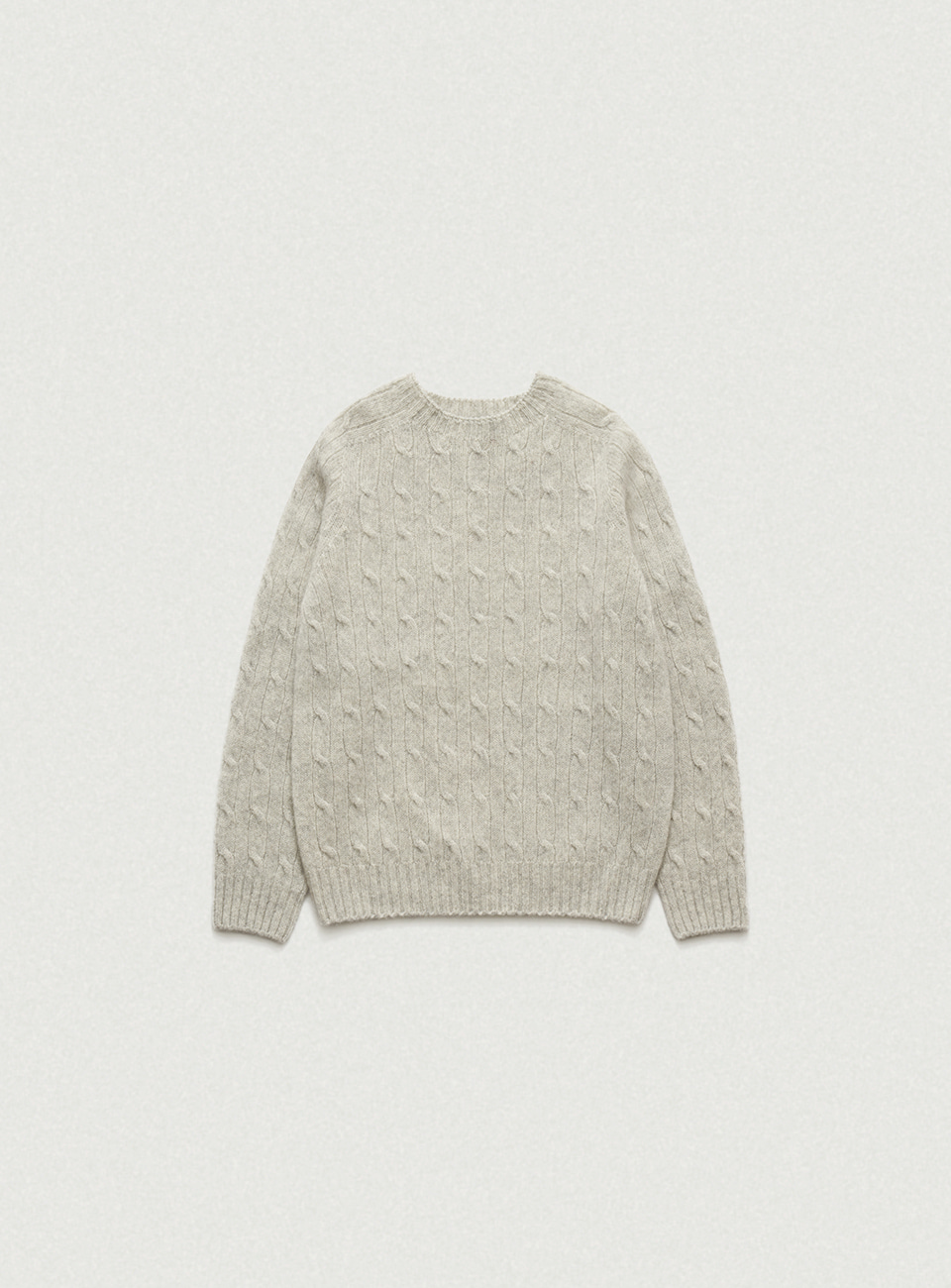 Shaggy Dog Knit Sweater - Grey