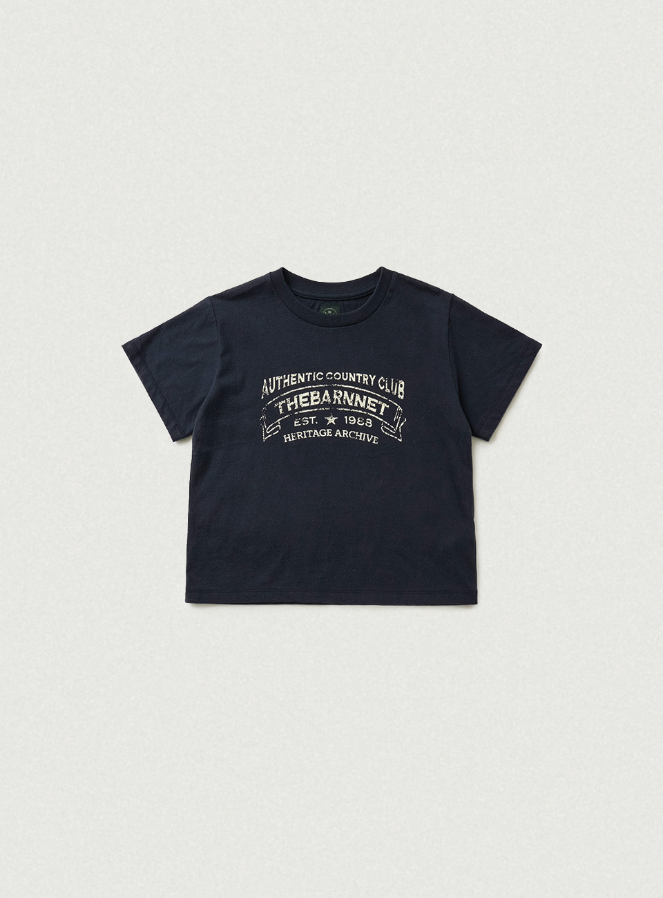 Heritage Brushed Cotton Tee - Navy