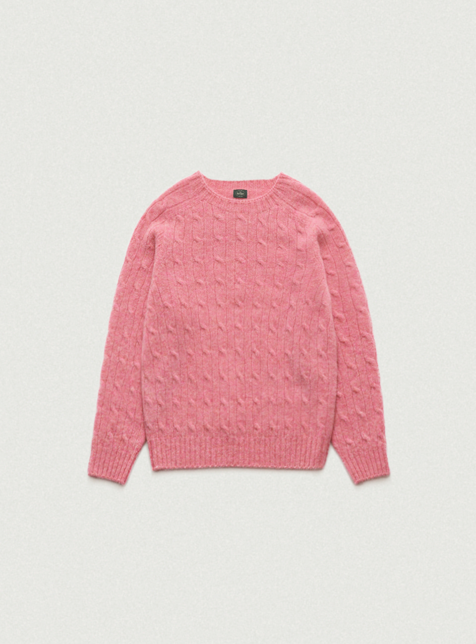 Oversized Shaggy Dog Knit Sweater - Pink