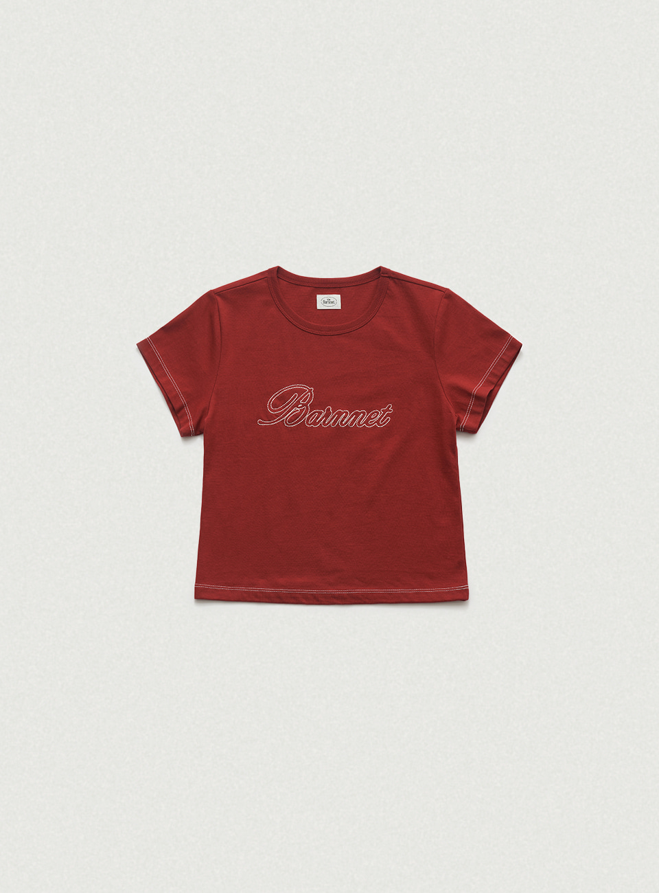 Diana Chain Stitch Logo T-Shirt - Red