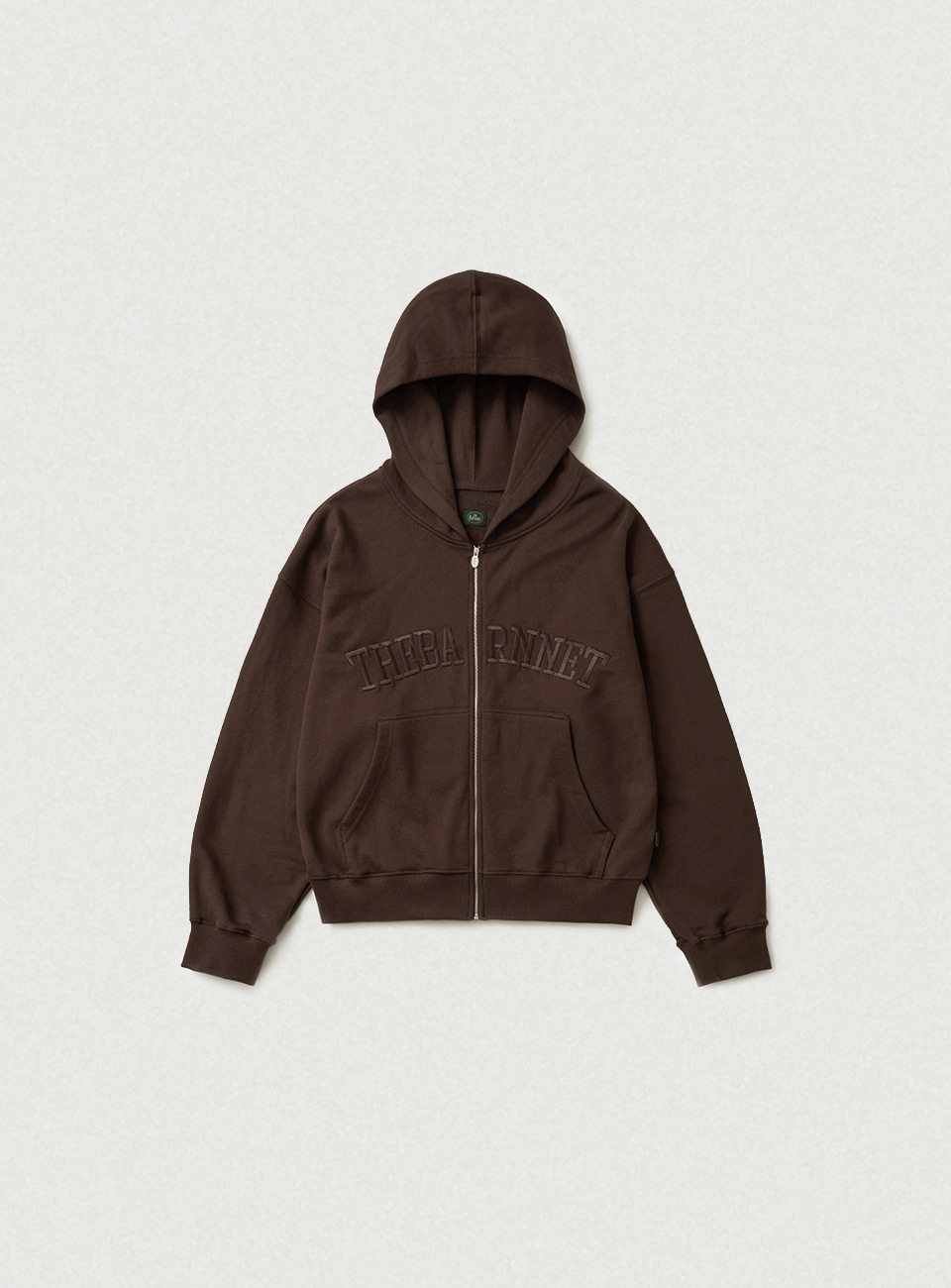Campie Sweat Zip-Up Hoodie Jacket - Brown