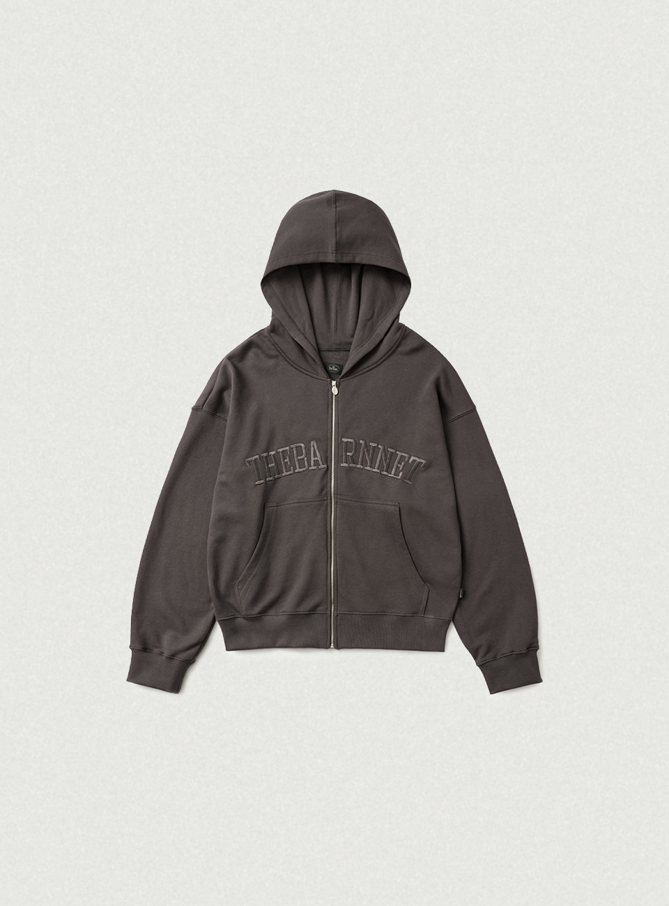 Campie Sweat Zip-Up Hoodie Jacket - Charcoal