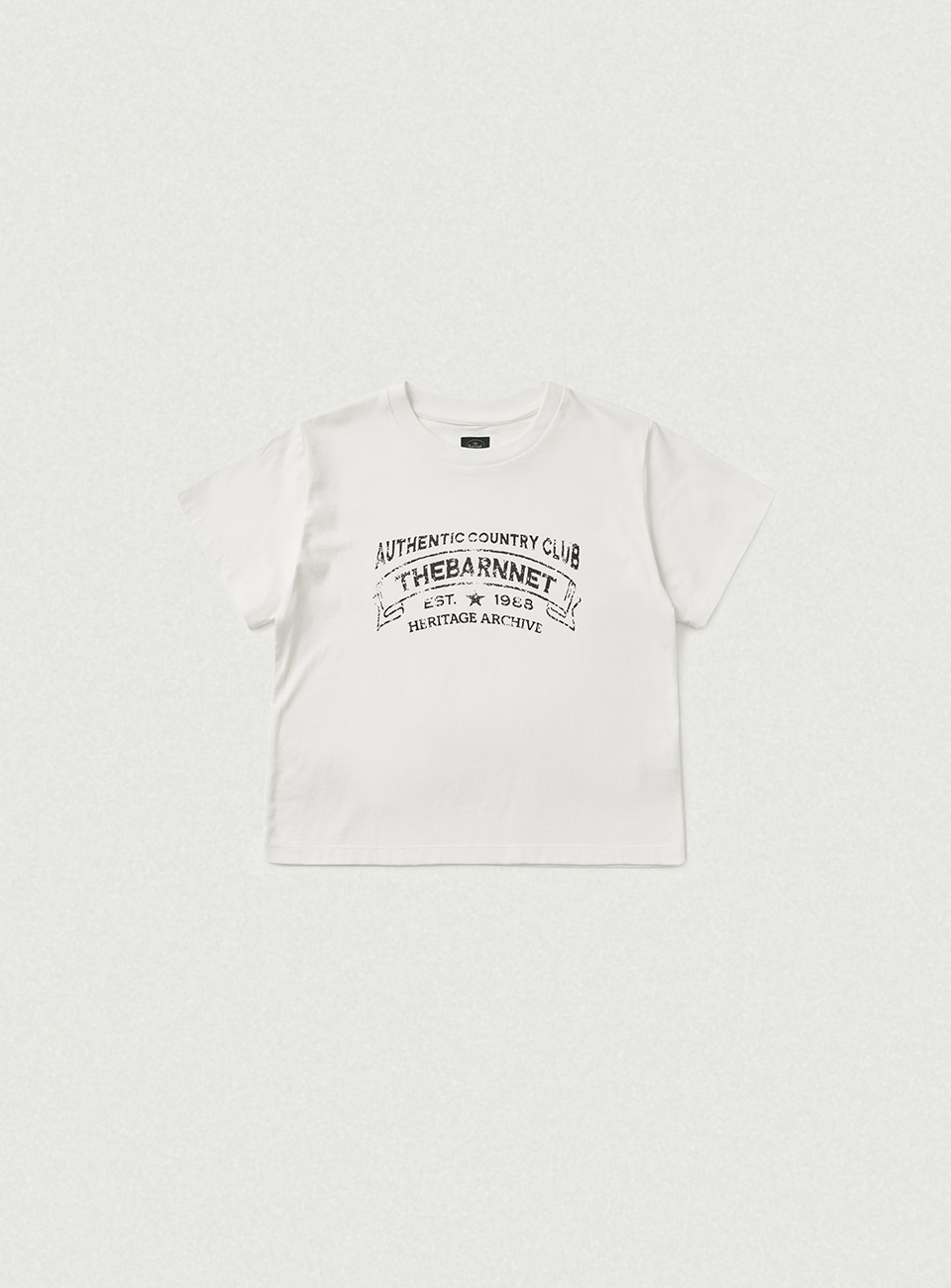 Heritage Brushed Cotton Tee - Off White