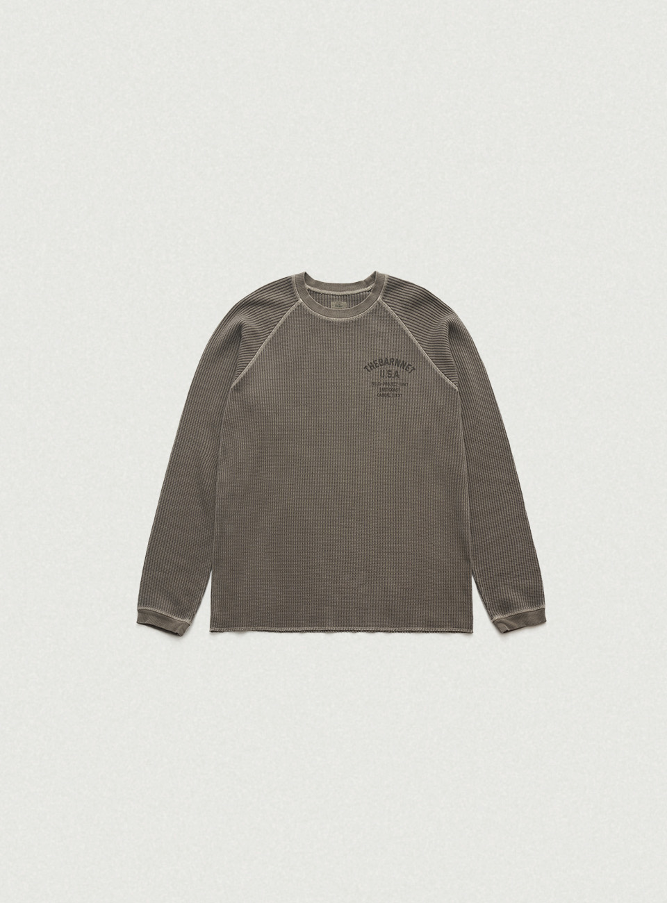 Vero Pigment Waffle T-Shirt - Khaki