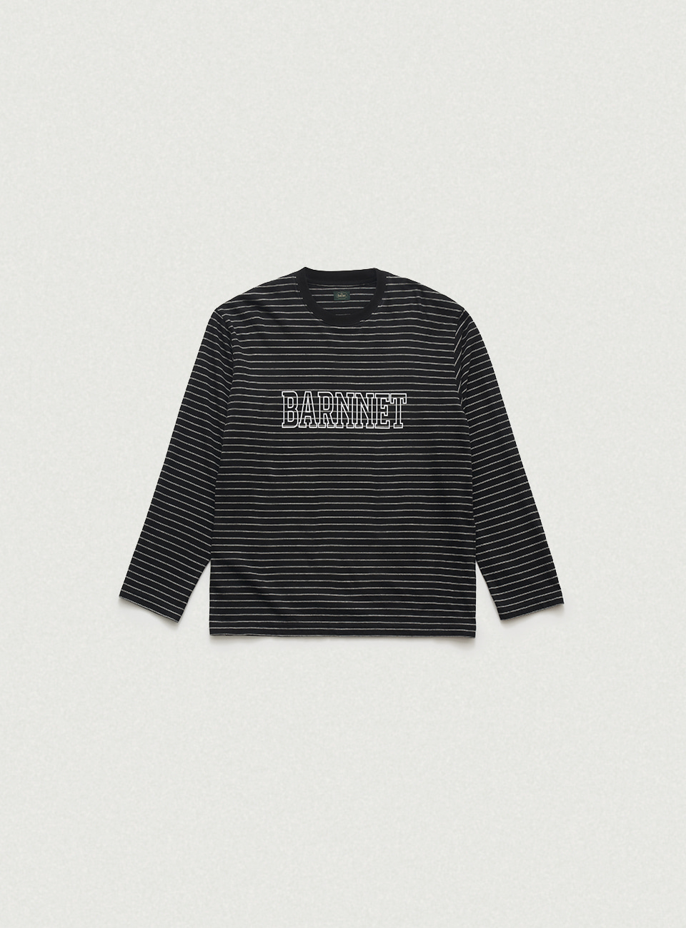 Barnnet Stripe Overfit T-shirt - Black