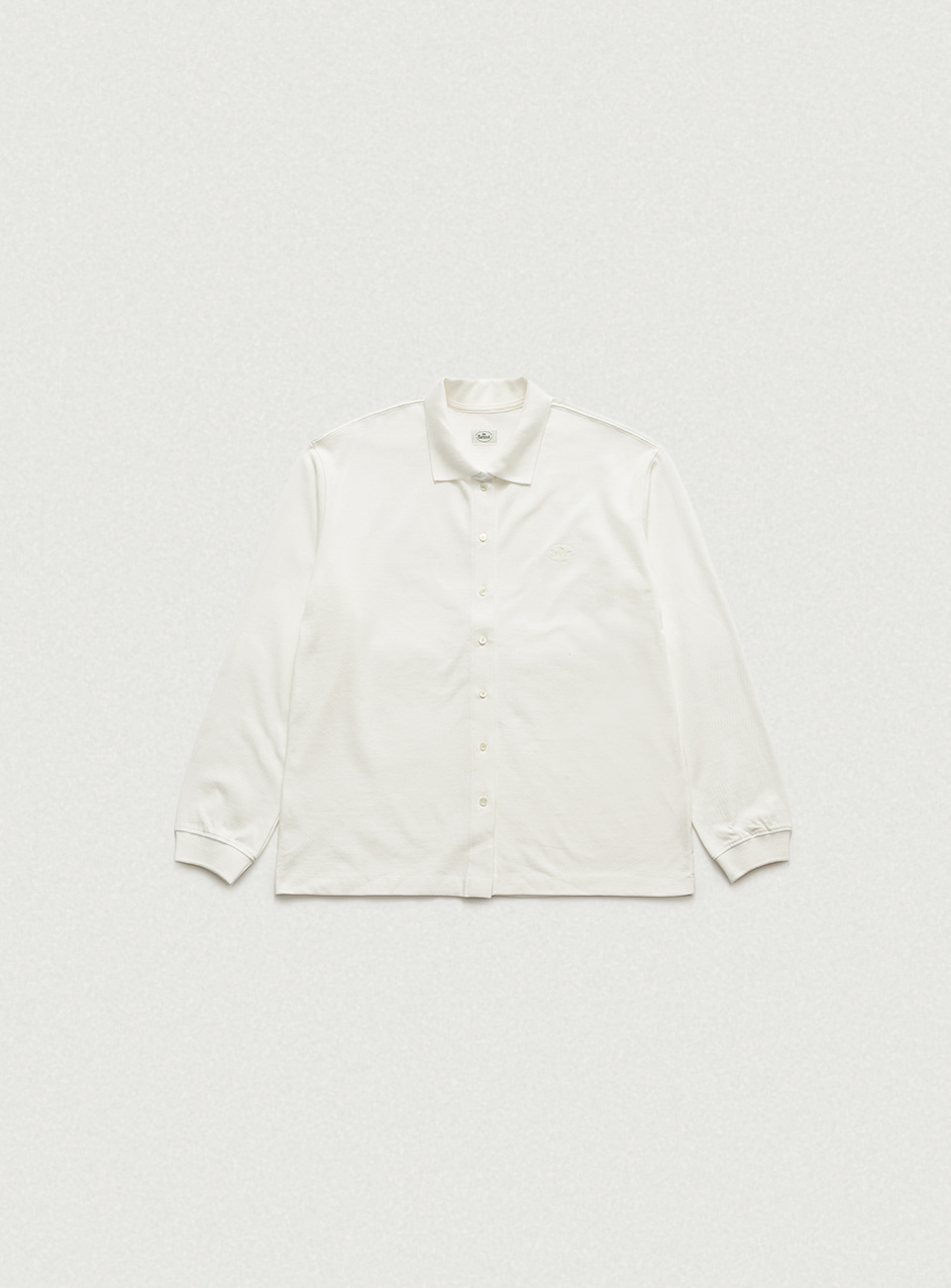 Renor Pique Shirt Cardigan - Ivory