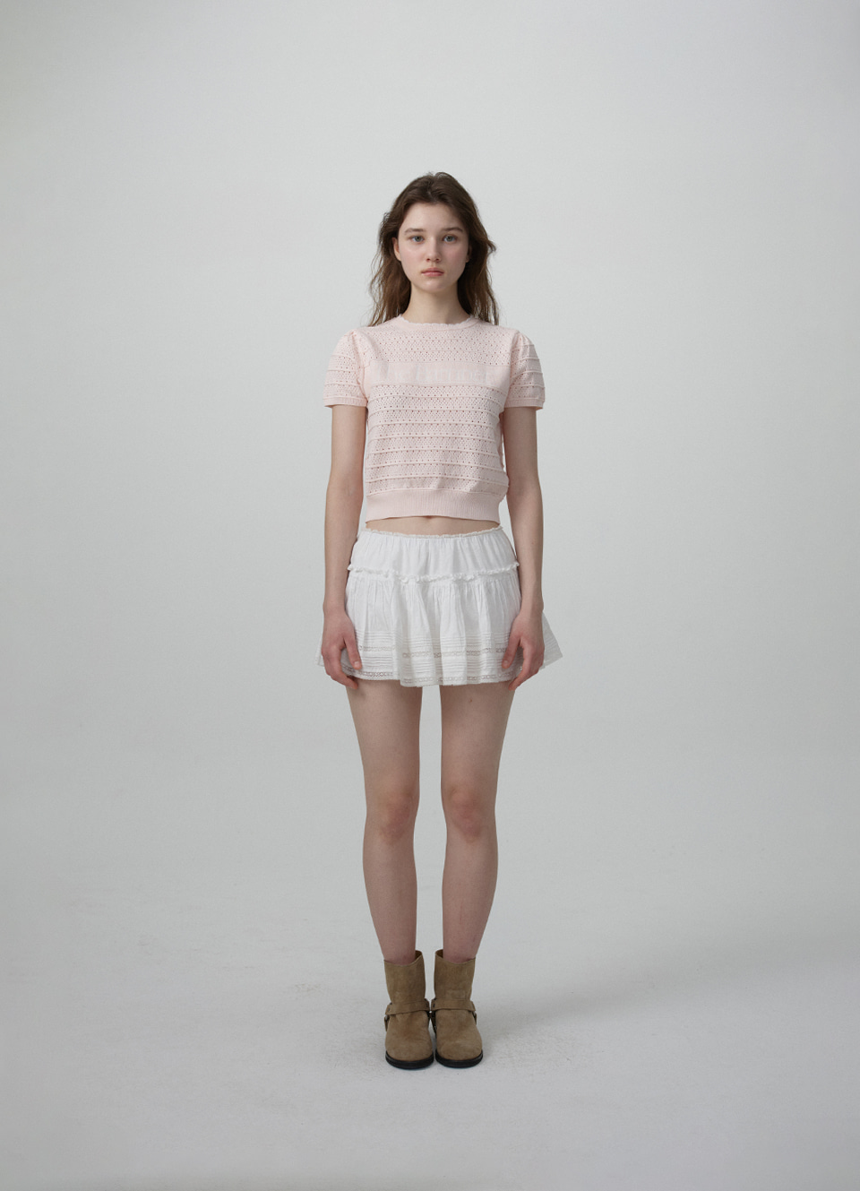 Helen Logo Jacquard Knit Top_Navy - The Barnnet