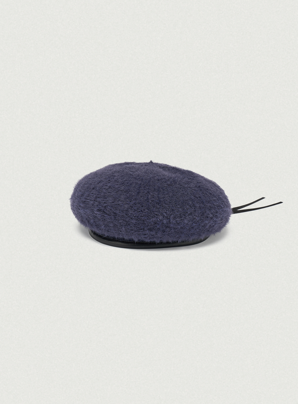 Navy Moss Knit Beret