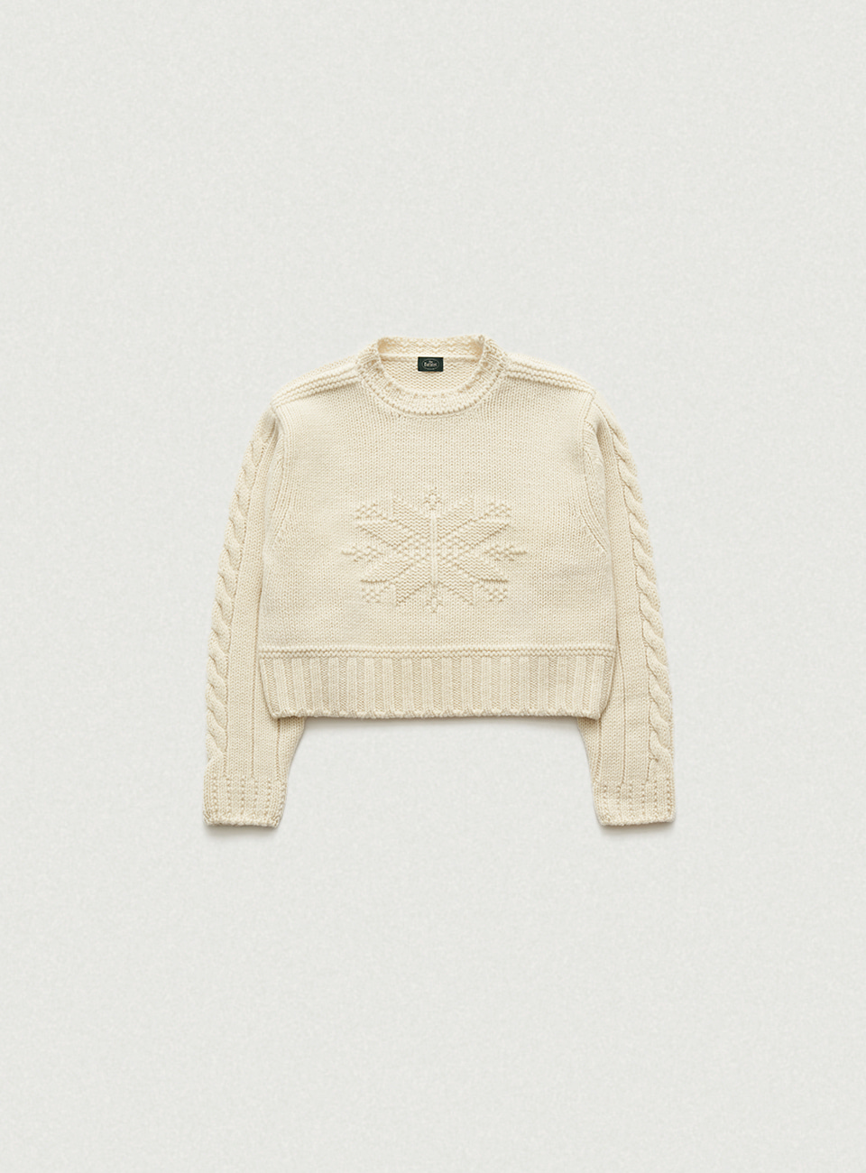 Ivory Snow Crystal Knit Sweater