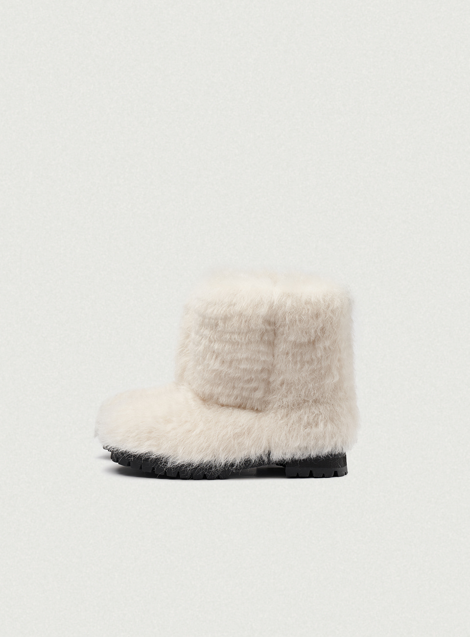 Ivory Eco-Fur Boots