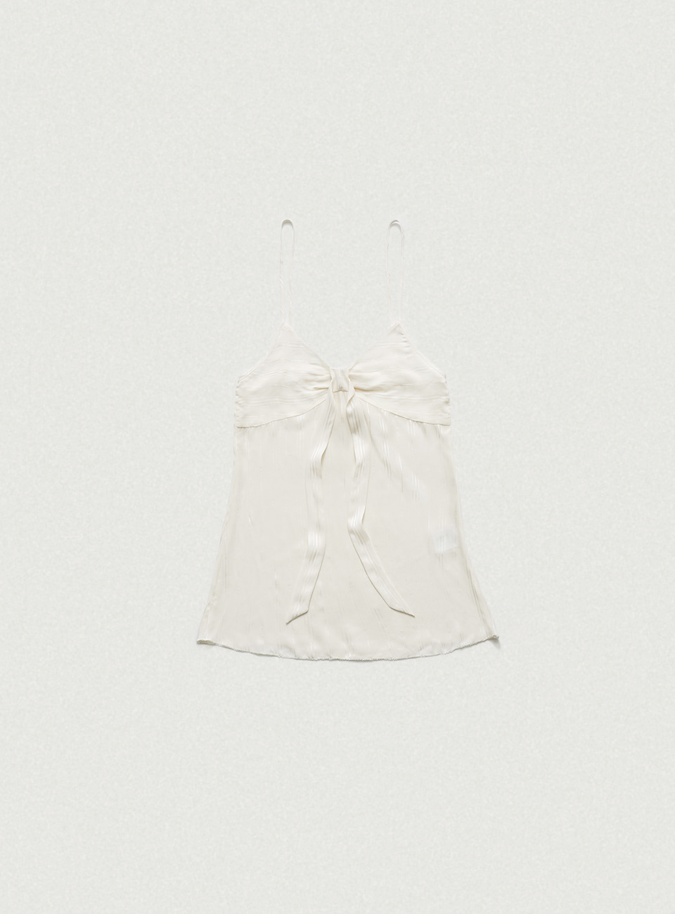 Ivory B Logo Jacquard Silk Bustier