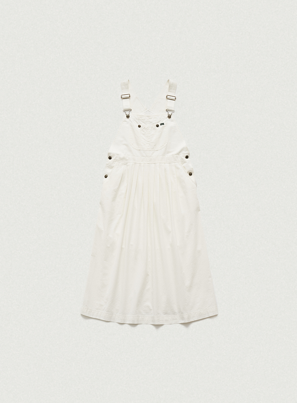 Ivory Cotton Gardener Overall Dress [5월 말 순차 배송]