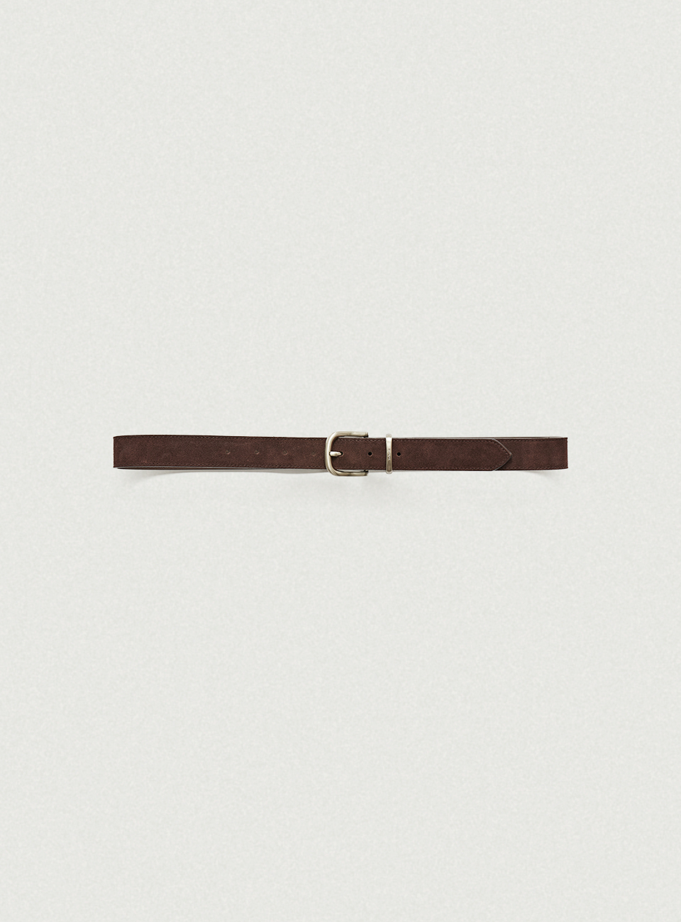 Brown Calf Suede Belt