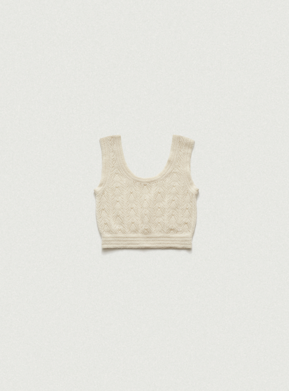 Ivory Coverts Knit Sleeveless Top