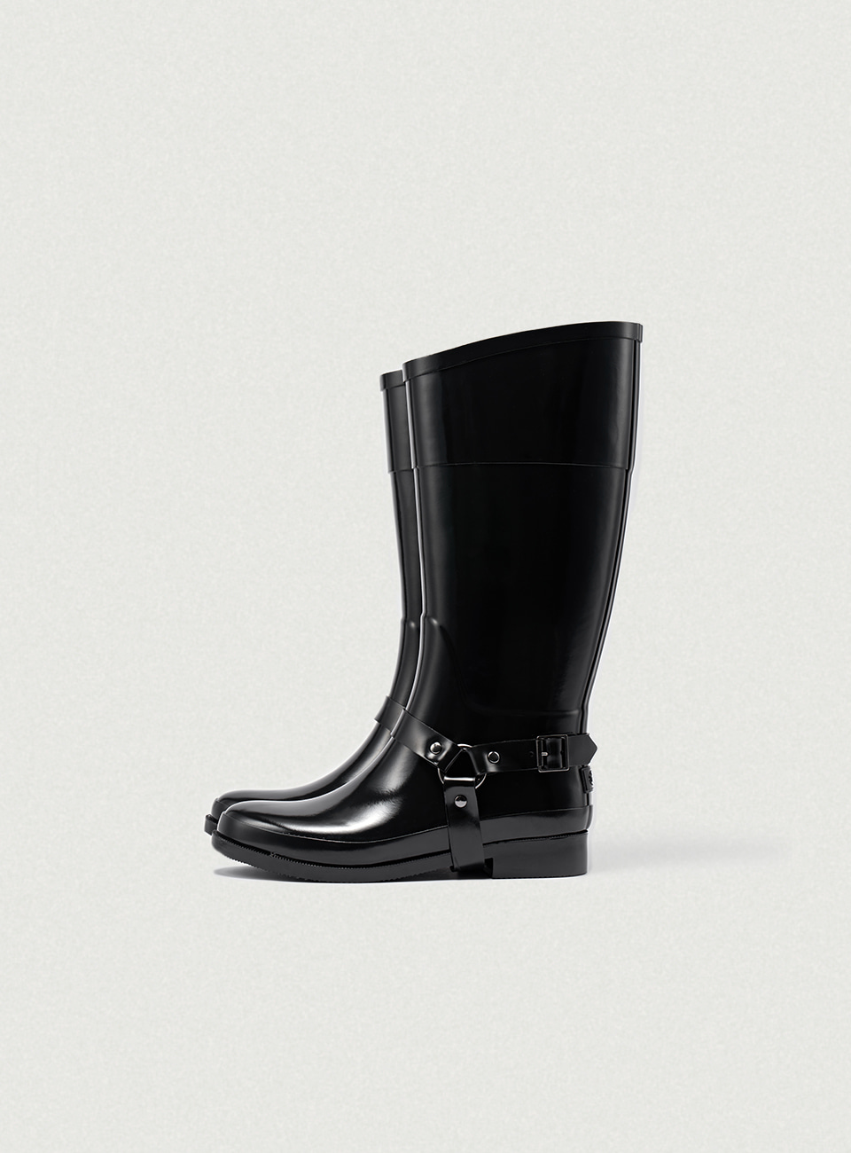 [Rockfish Weatherwear X The Barnnet]Glossy Harness Rain Boots - Long
