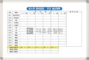 주간생산계획