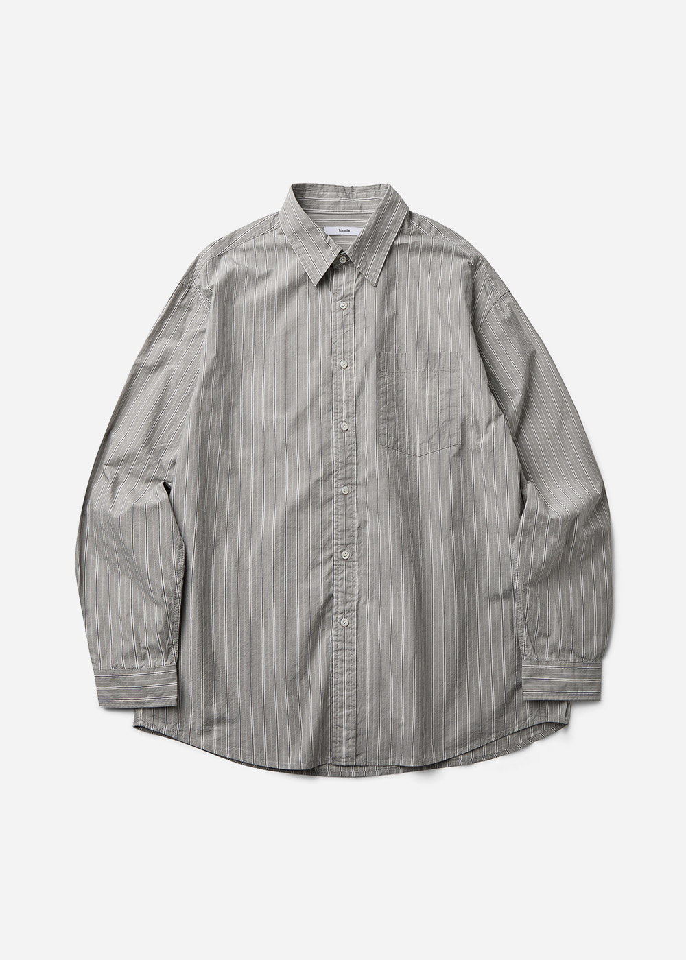 JAPANESE STRIPE EDITOR SHIRTS [GREY]