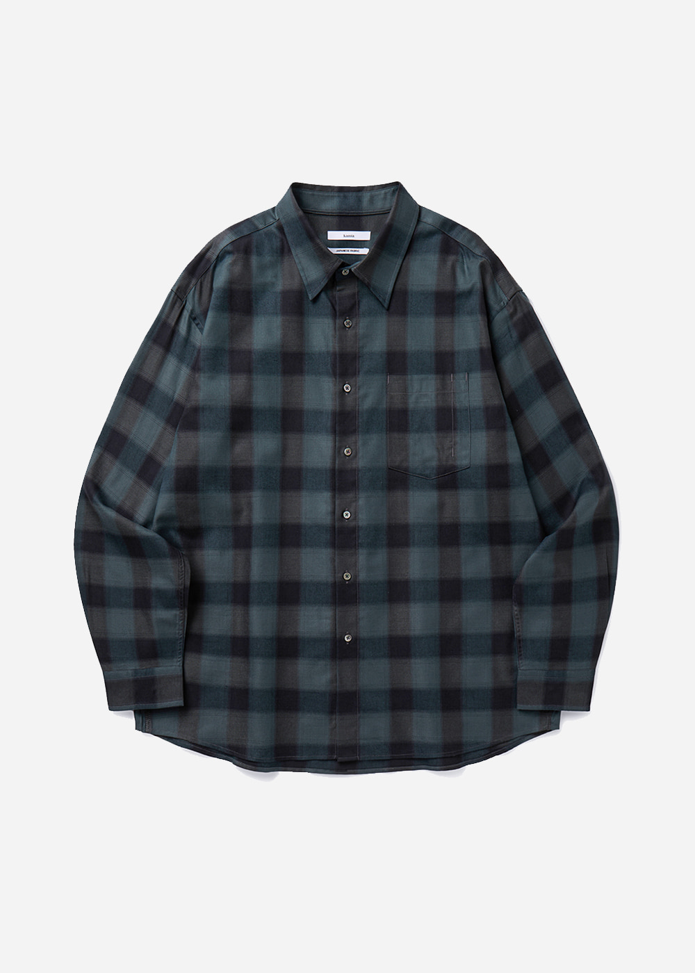 JAPANESE OMBRE EDITOR SHIRTS [DARK GREEN]